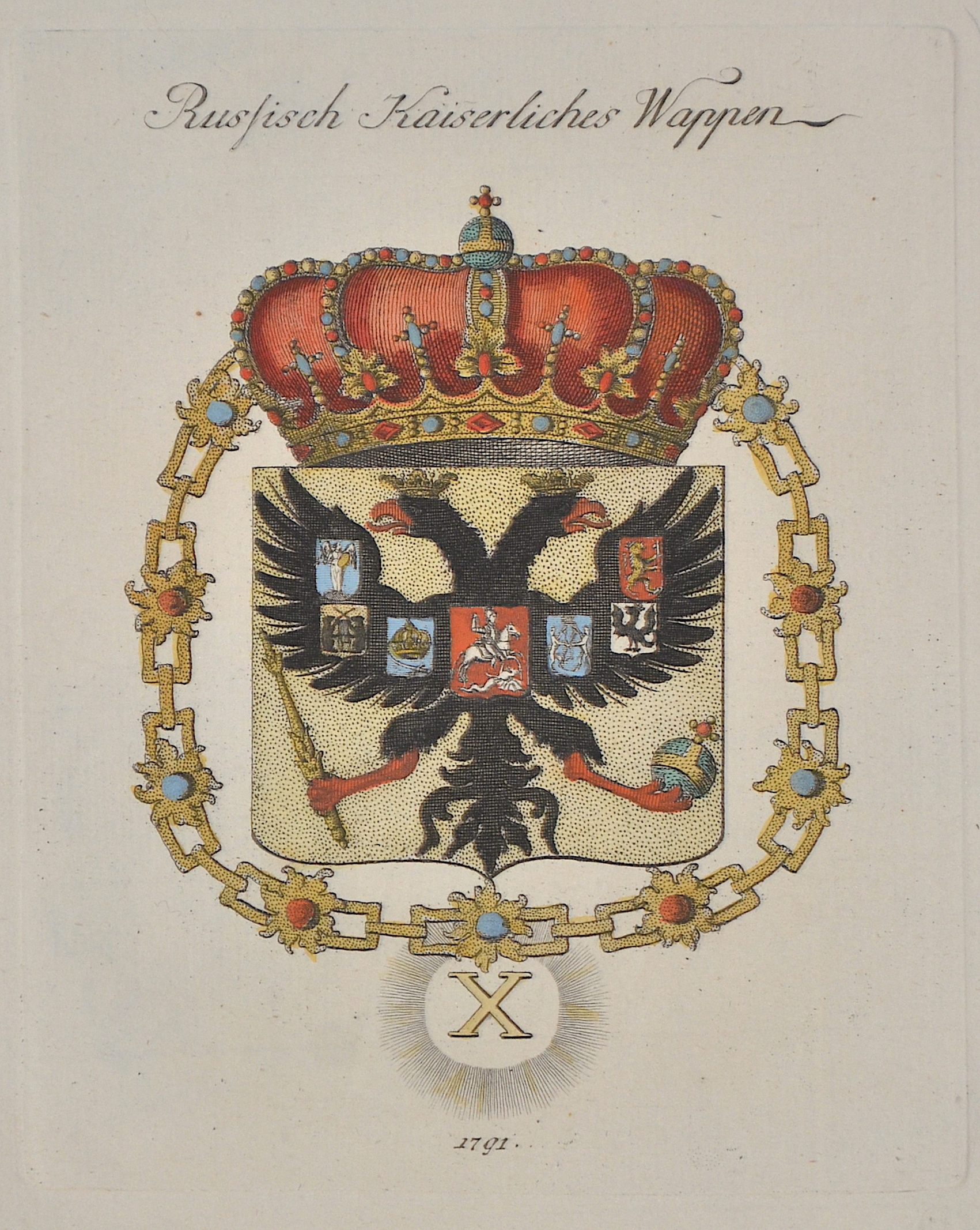 Anonymus  Russisch Kaiserliches Wappen 1791.