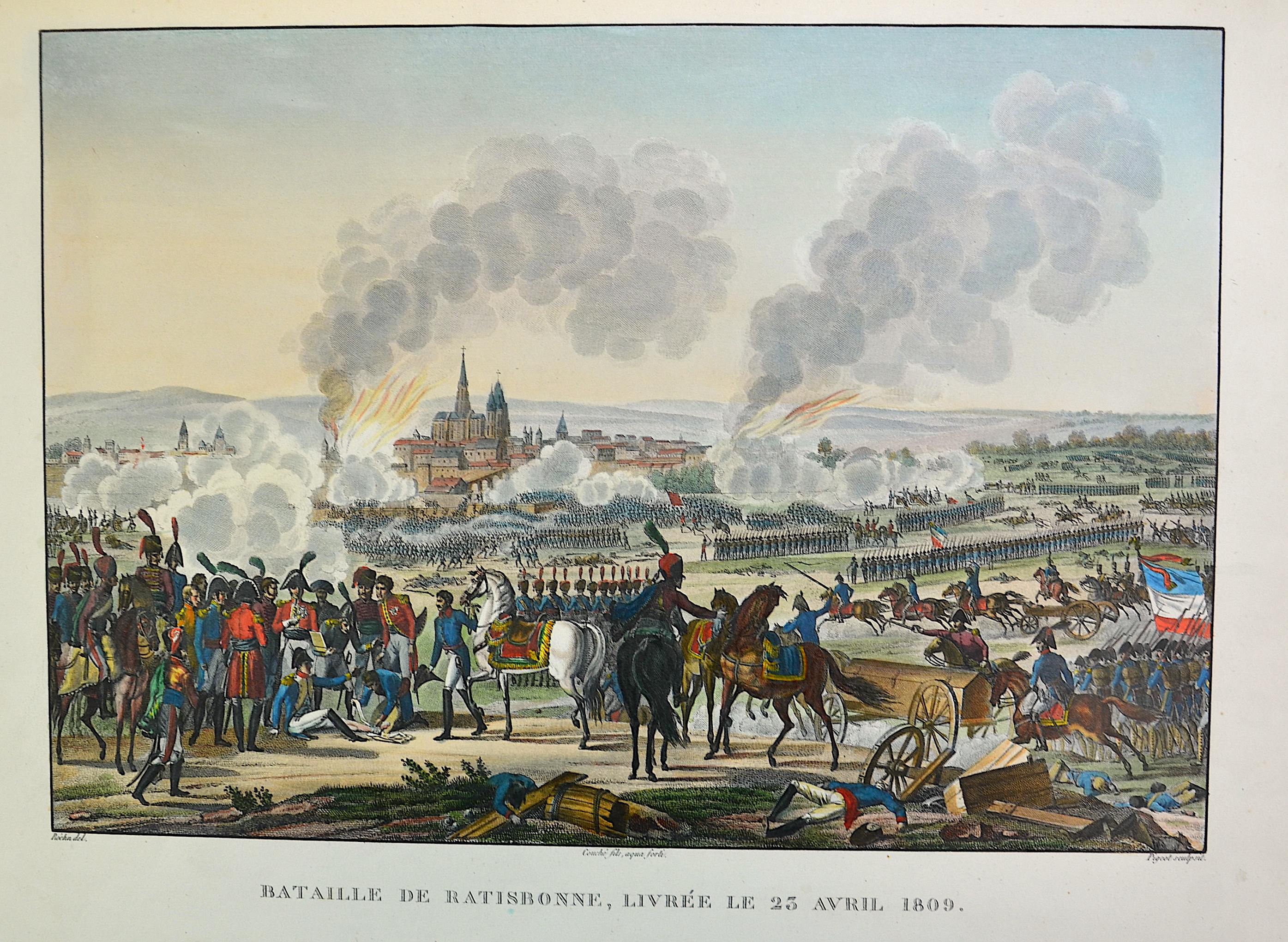 Swebach  Bataille de Ratesbonne, livree le 23. Avris 1809
