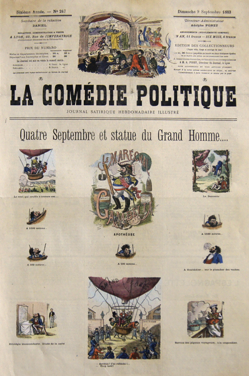 Anonymus  La Comédie Politique..Quatre Septembre et statue du grand homme…