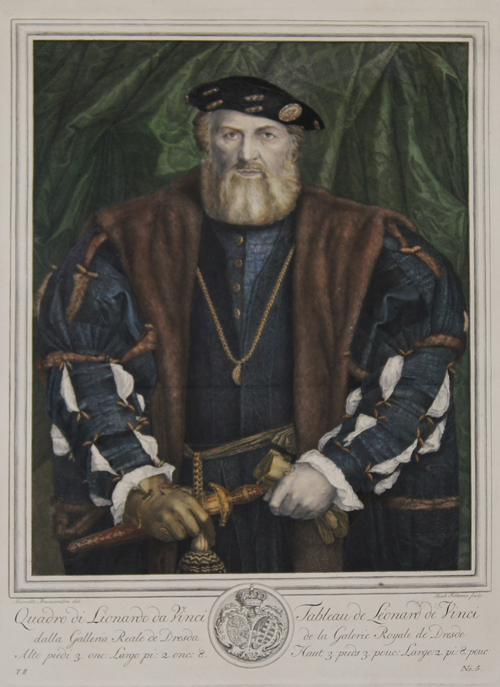 Folkema Jacob Quadro di Lionardo da Vinci dalla Galleria Reale de Dresda; Tableau de Léonard de Vinci de la Galerie Royale de Dresde