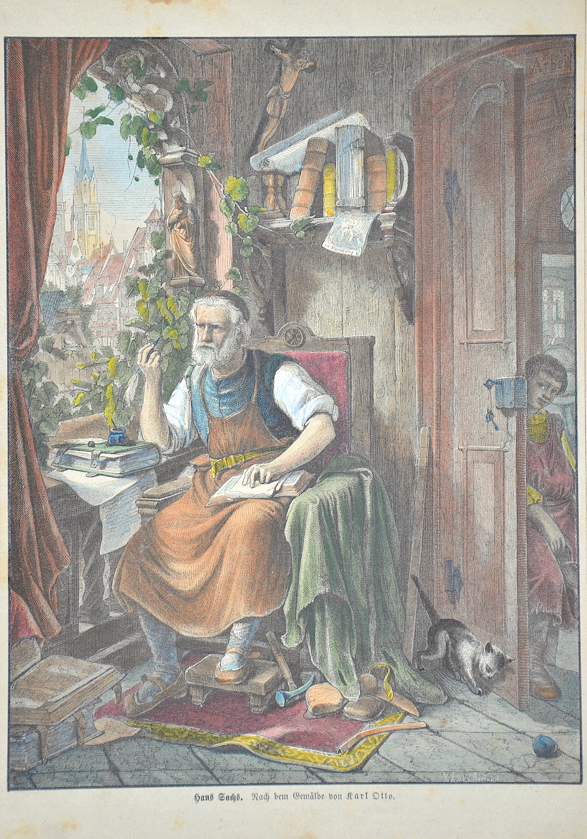 Anonymus  Hans Sachs. Nach dem Gemälde von Karl Otto.