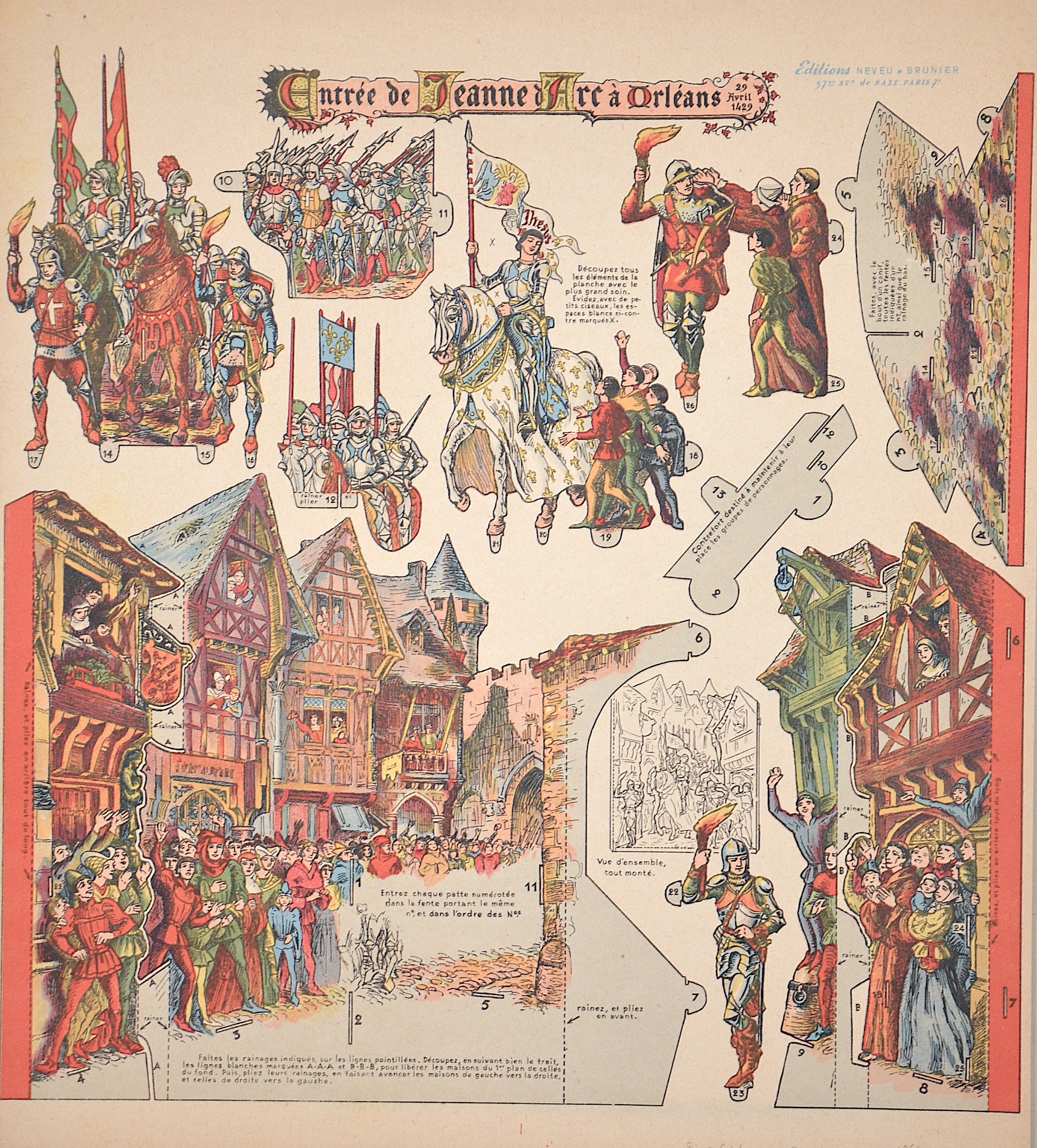 Anonymus Entrée de Jeanne d'Arc à Orléans 29 Avril 1429