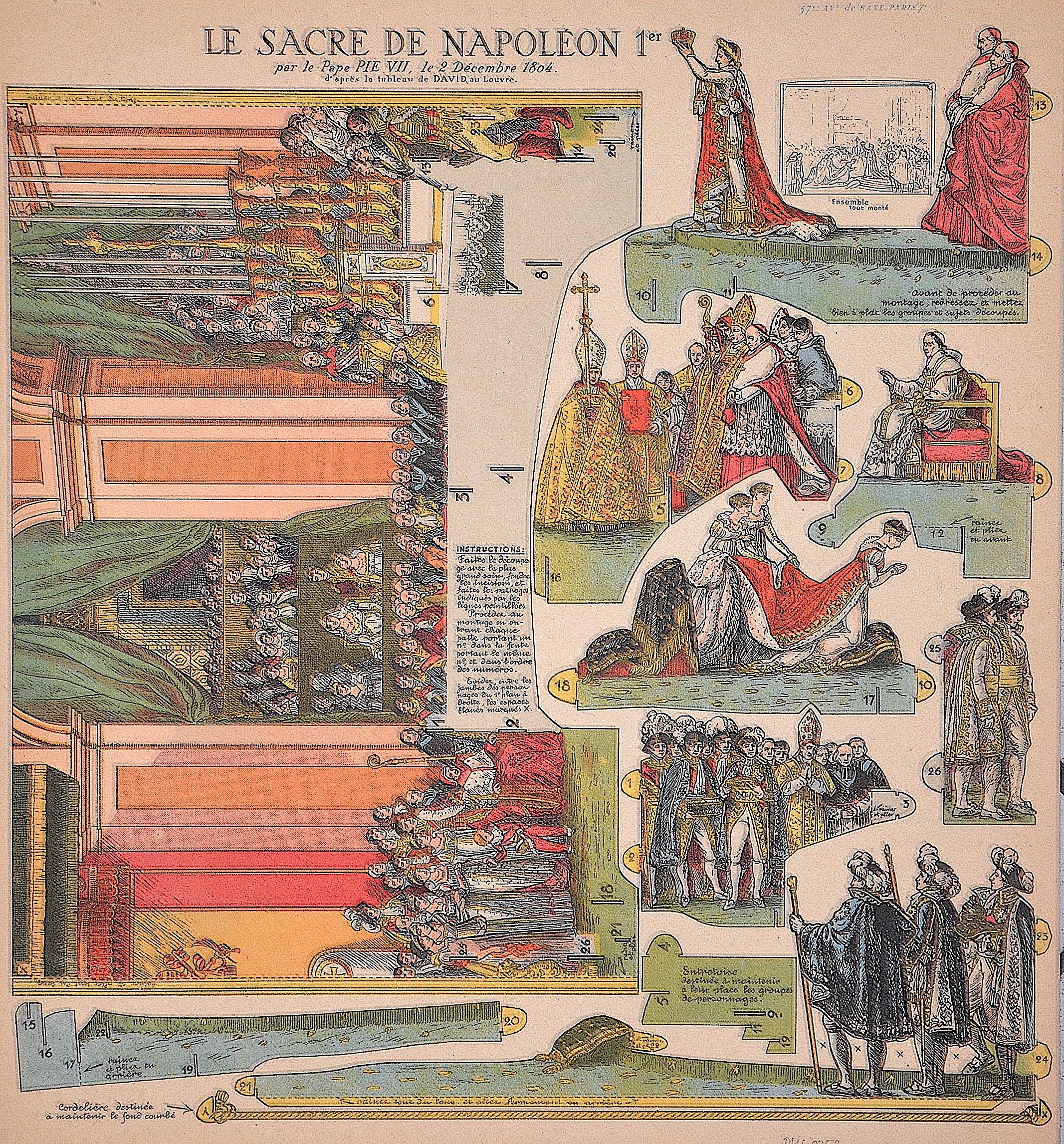 Anonymus Le Sacre de Napoléon 1er par le Pape PIE VII, le 2 Décembre 1804.