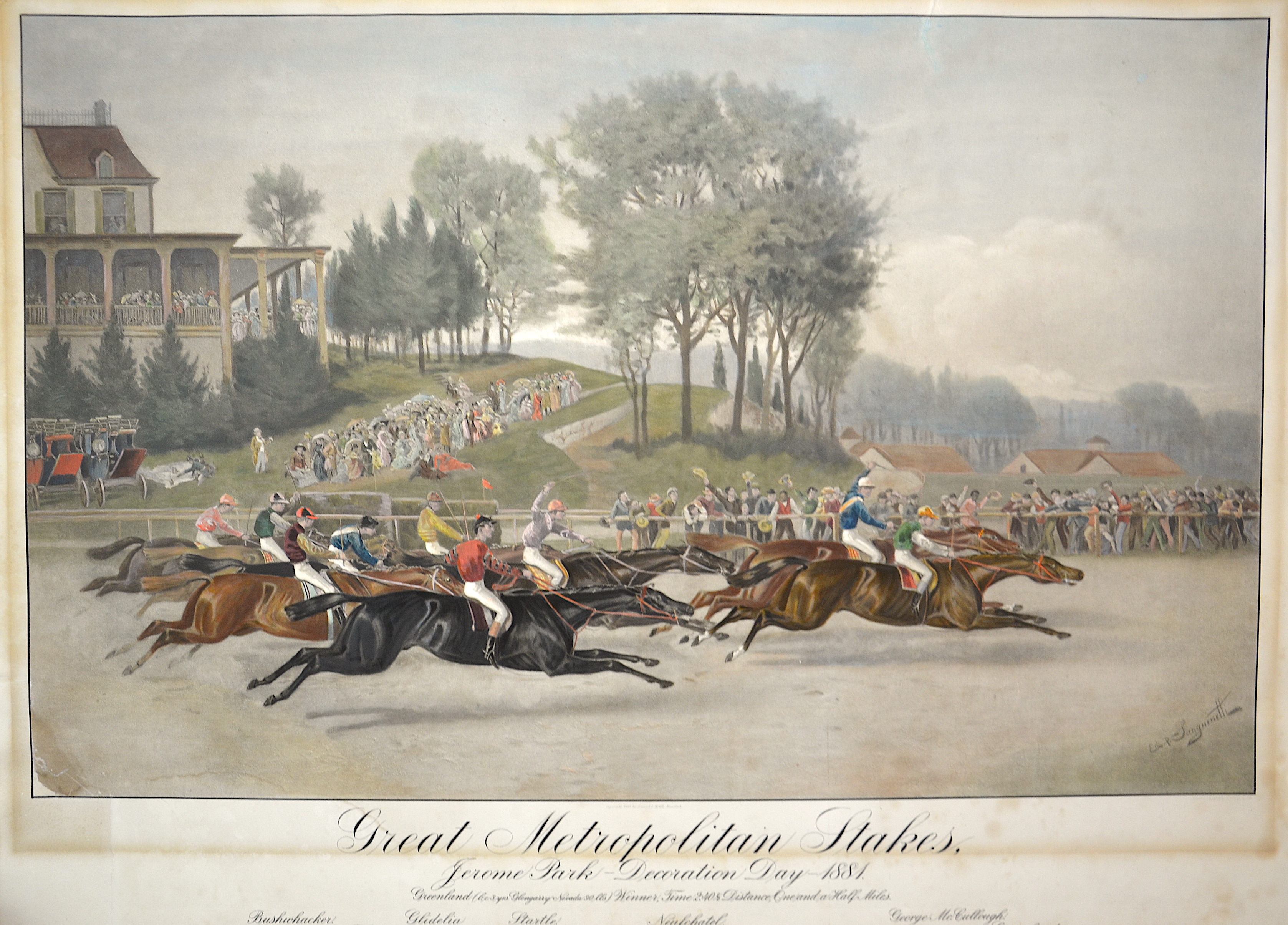 Hall Samuel L. Great Metropolitan Stakes, Jerome Park-Decoration Day 1881.
