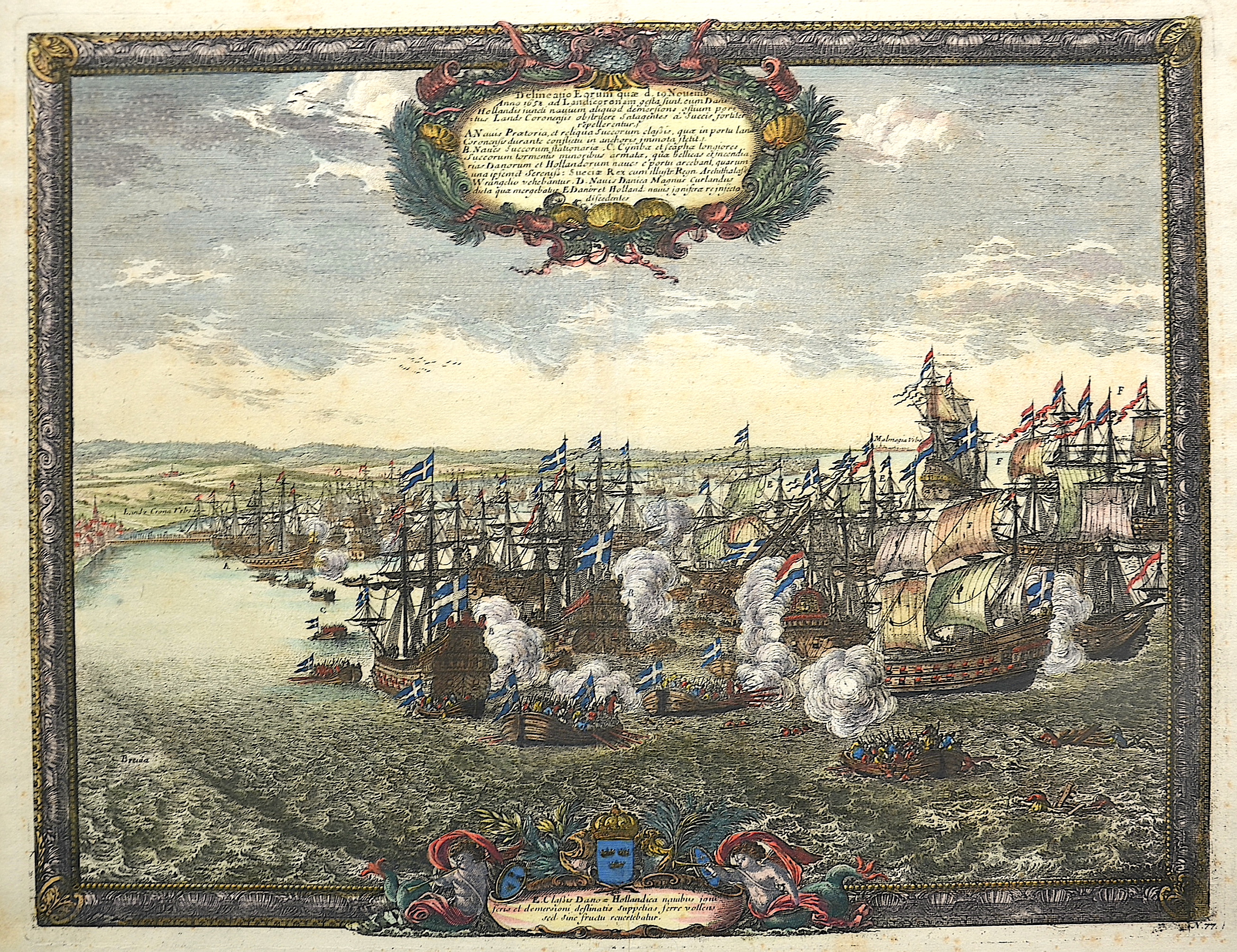 Dahlberg/Pufendorf Erik Jönson/ Samuel Delineatio Eorum quae d. 19 Novemb. Anno 1658 ad Landscoronam..