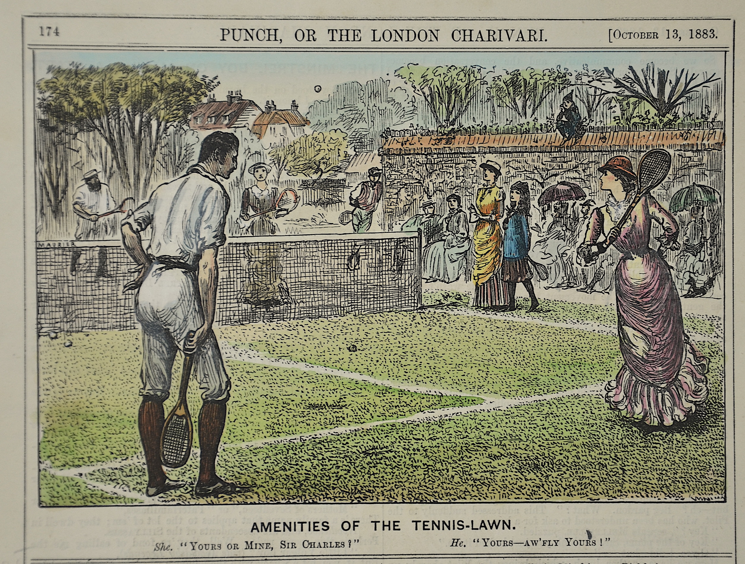 Anonymus Amenities of the Tennis-Lawn.