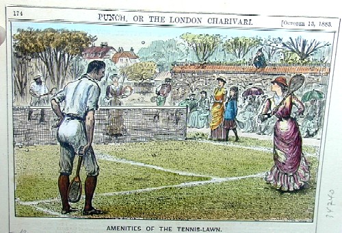 Anonymus  Amenities of the tennis- lawn
