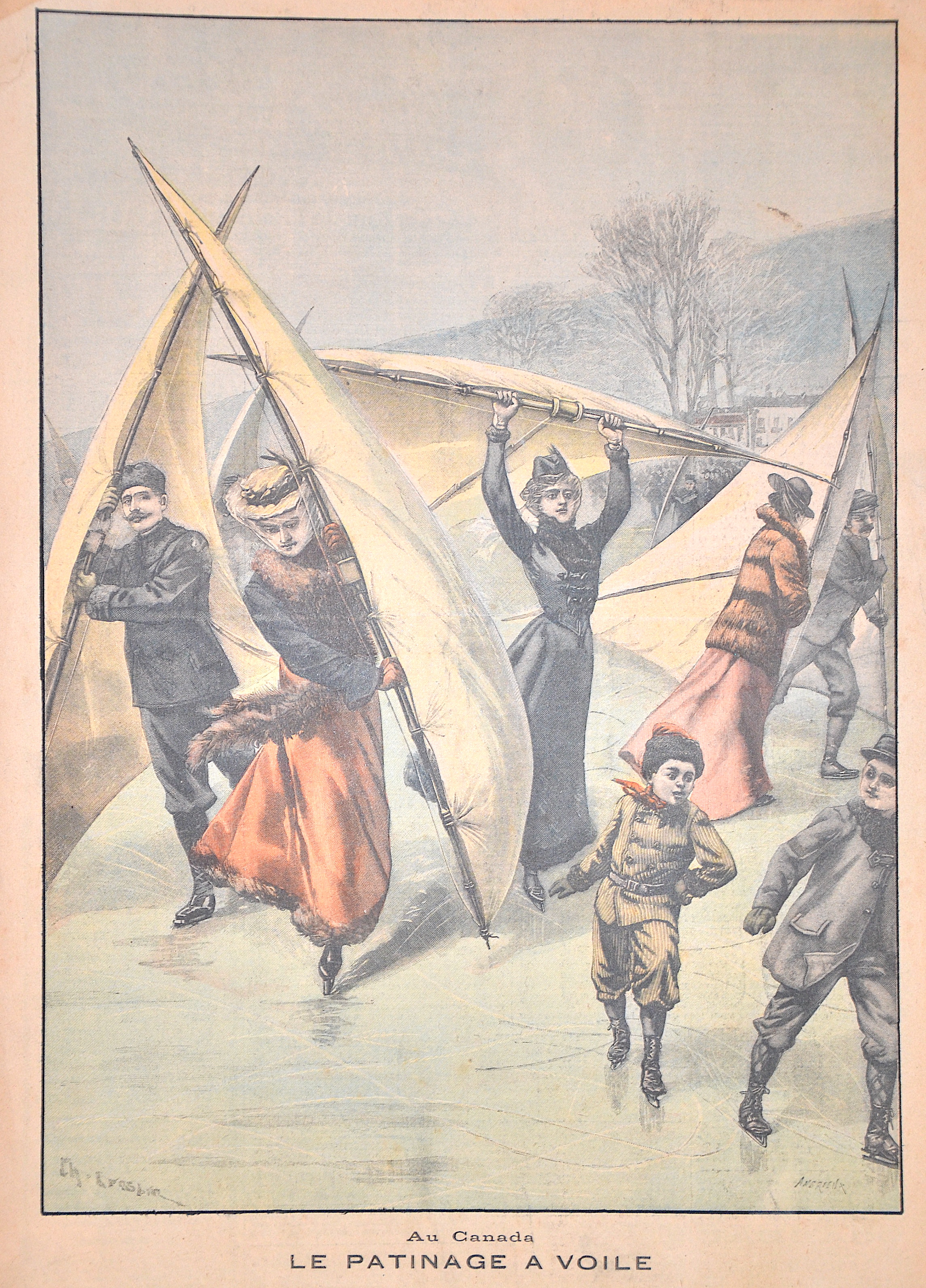 Anerien Au Canada, Le patinage a voile
