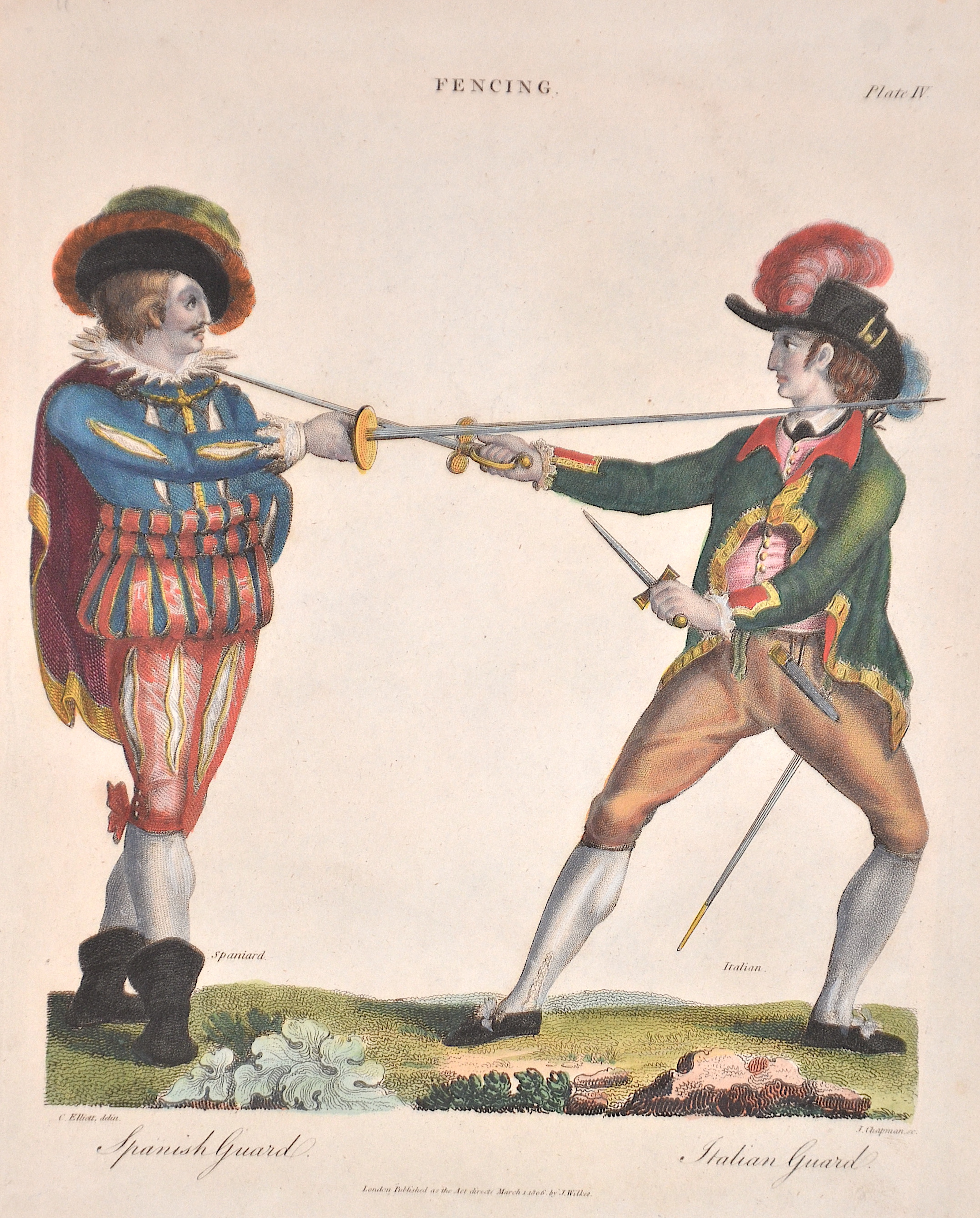 Chapmann Fencing. Spanish Guard. Italian Guard.
