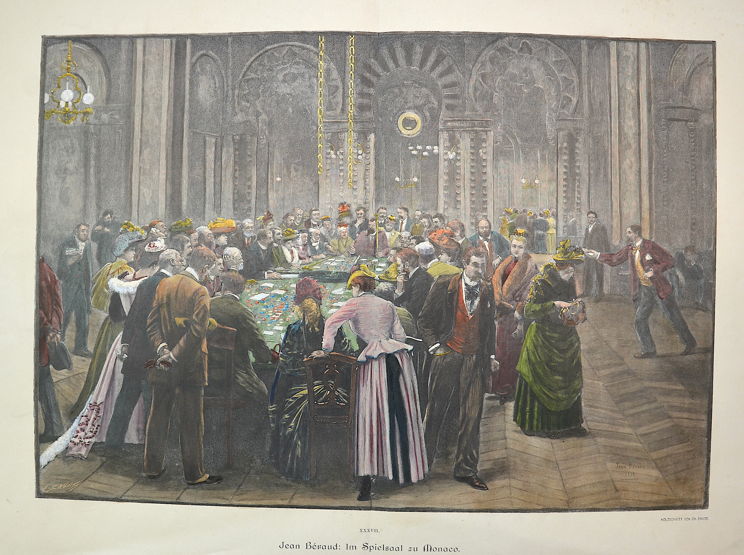 Baude Ch. Jean Beraud: Im Spielsaal zu Monaco.