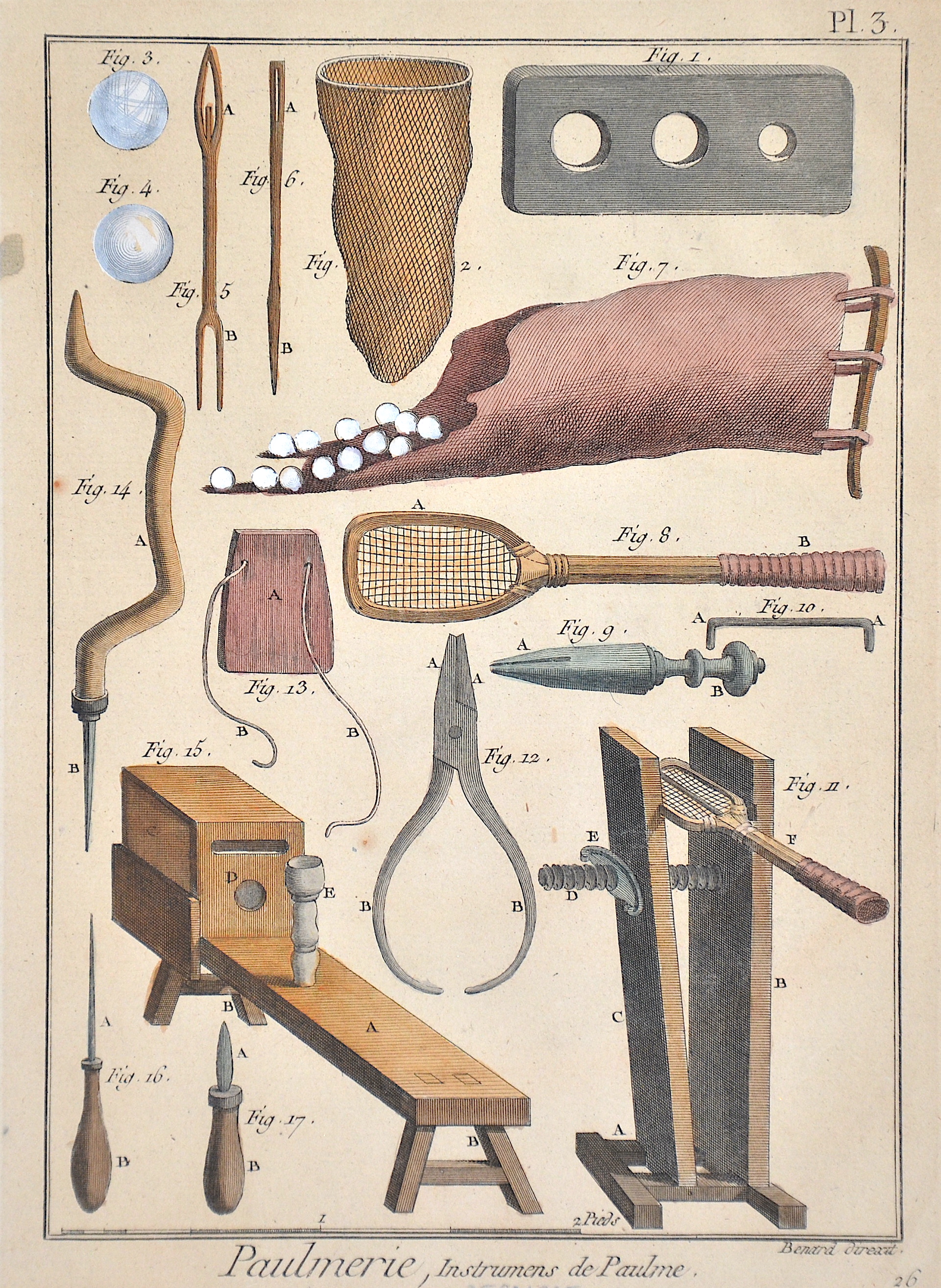 Benard Paumerie, Instrumens de Paulme.