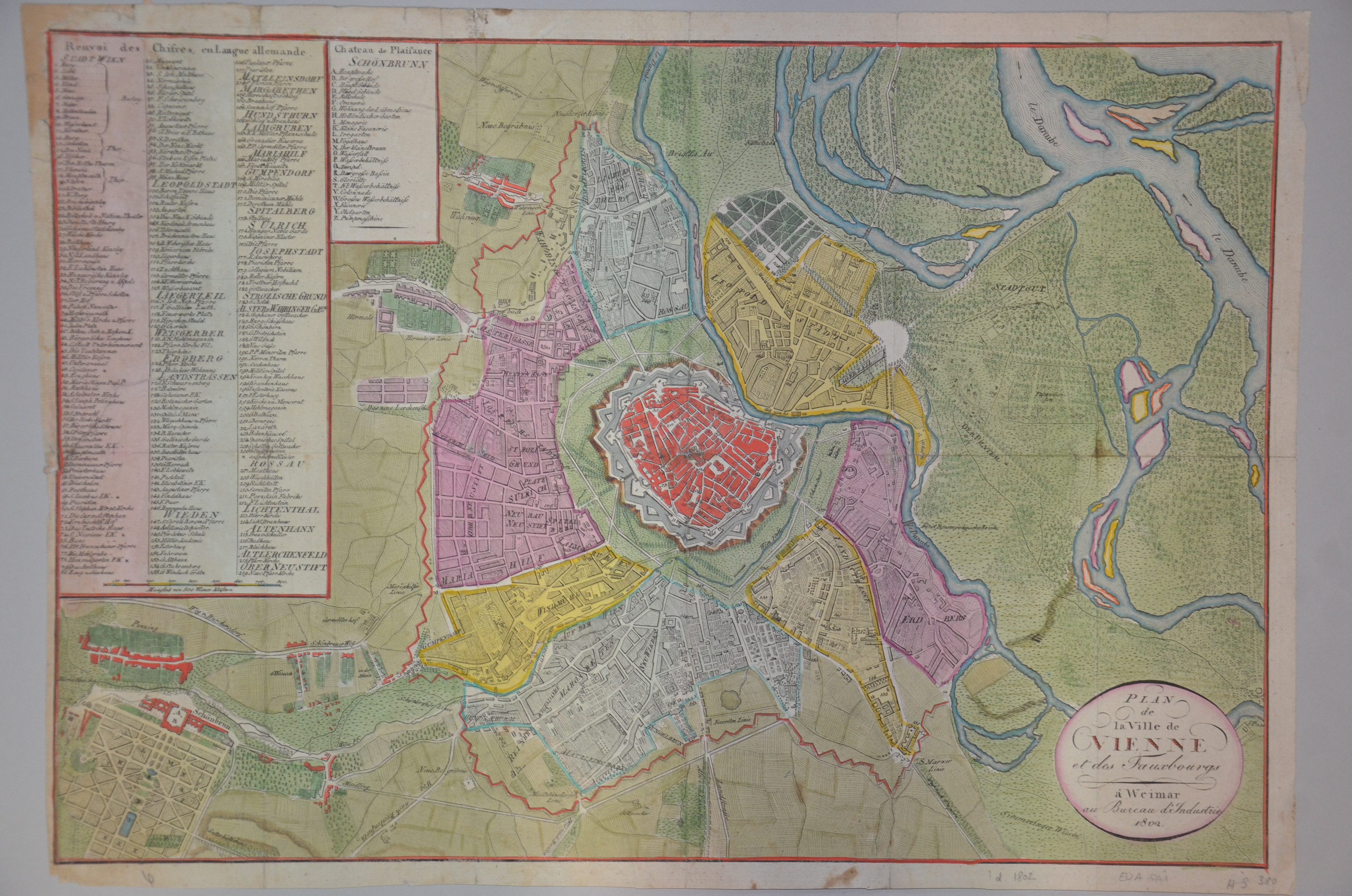 Anonymus  Plan de ville de Vienne