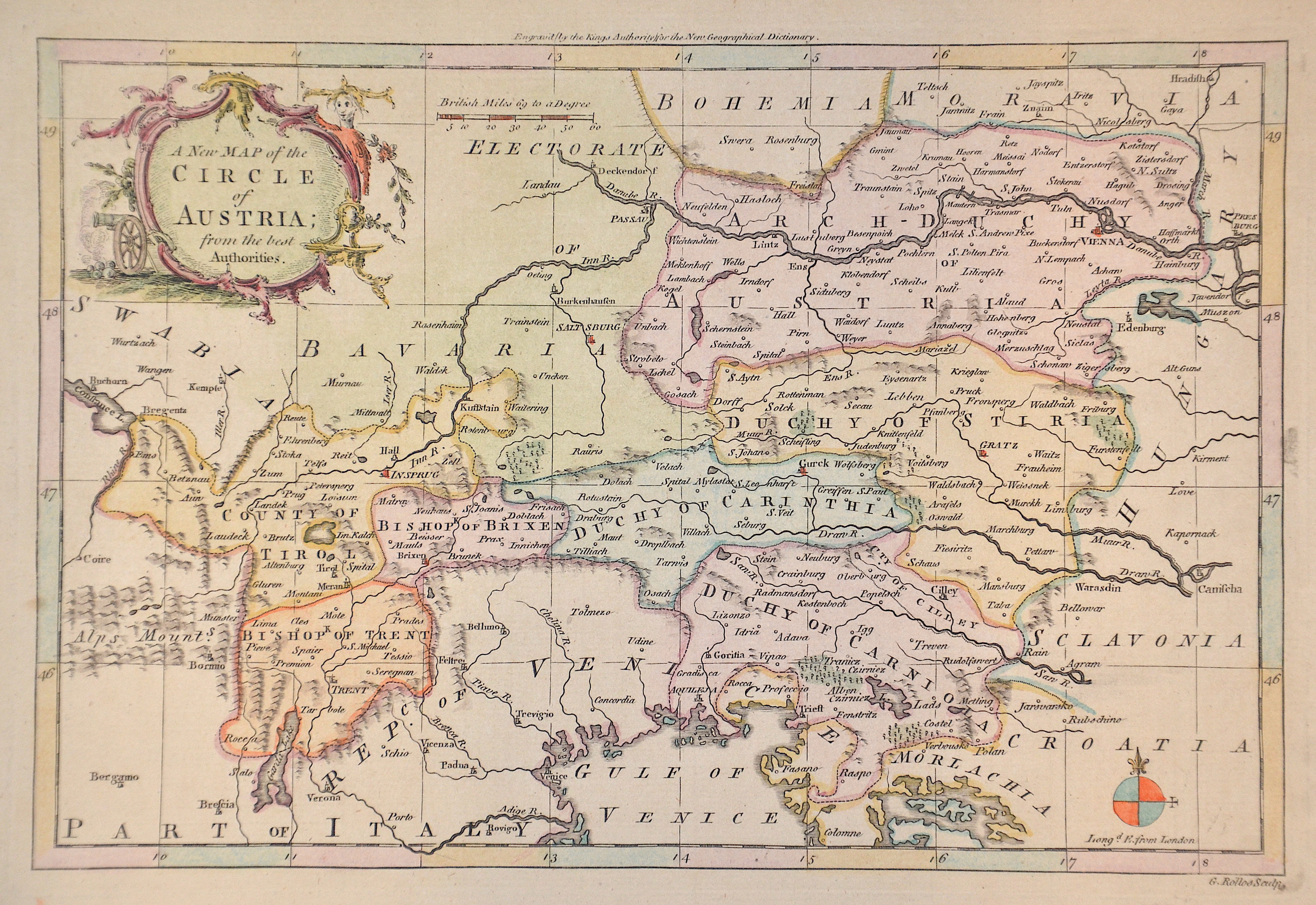 Barrow John, Sir A New Map of the Circle of Austria