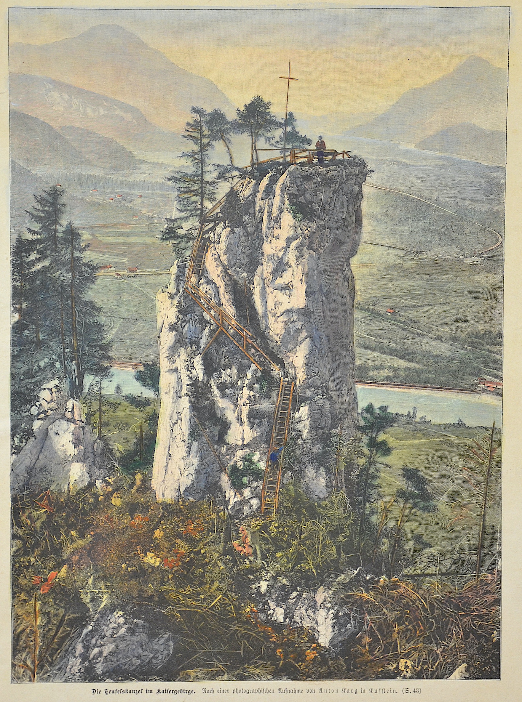 Anonymus Die Teufelskanzel im Kaisergebirge.