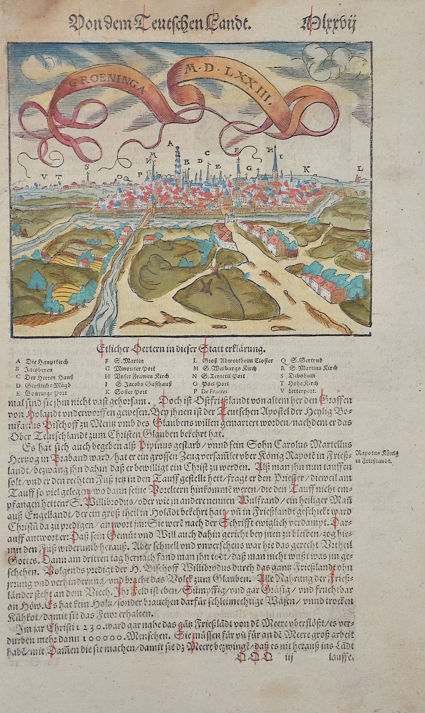 Münster  Von dem Teutschen Landt. / Groeninga M.D.LXXIII.