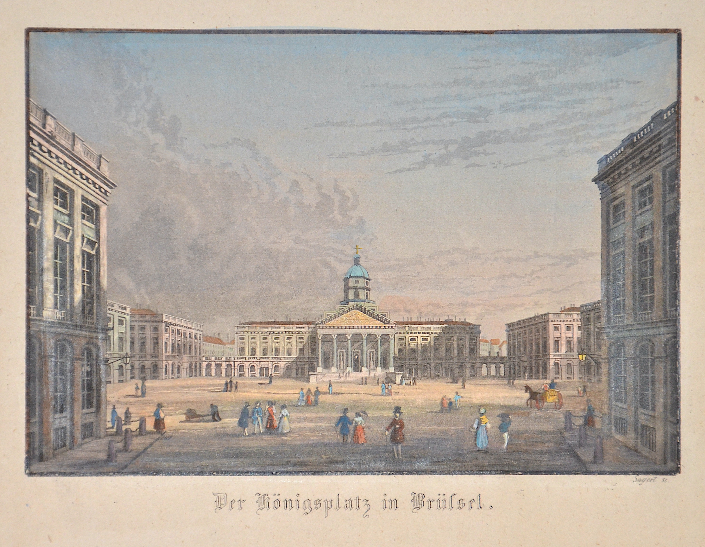 Sagert Der Königsplatz in Brüssel.