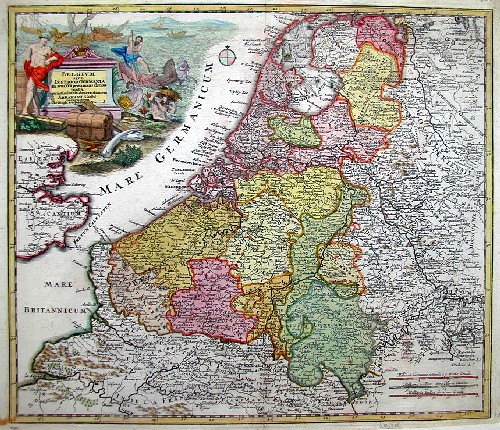 Weigel Christoph Belgium sive Inferior Germania in svas XVII provincias divisa jucta ex actissimam
