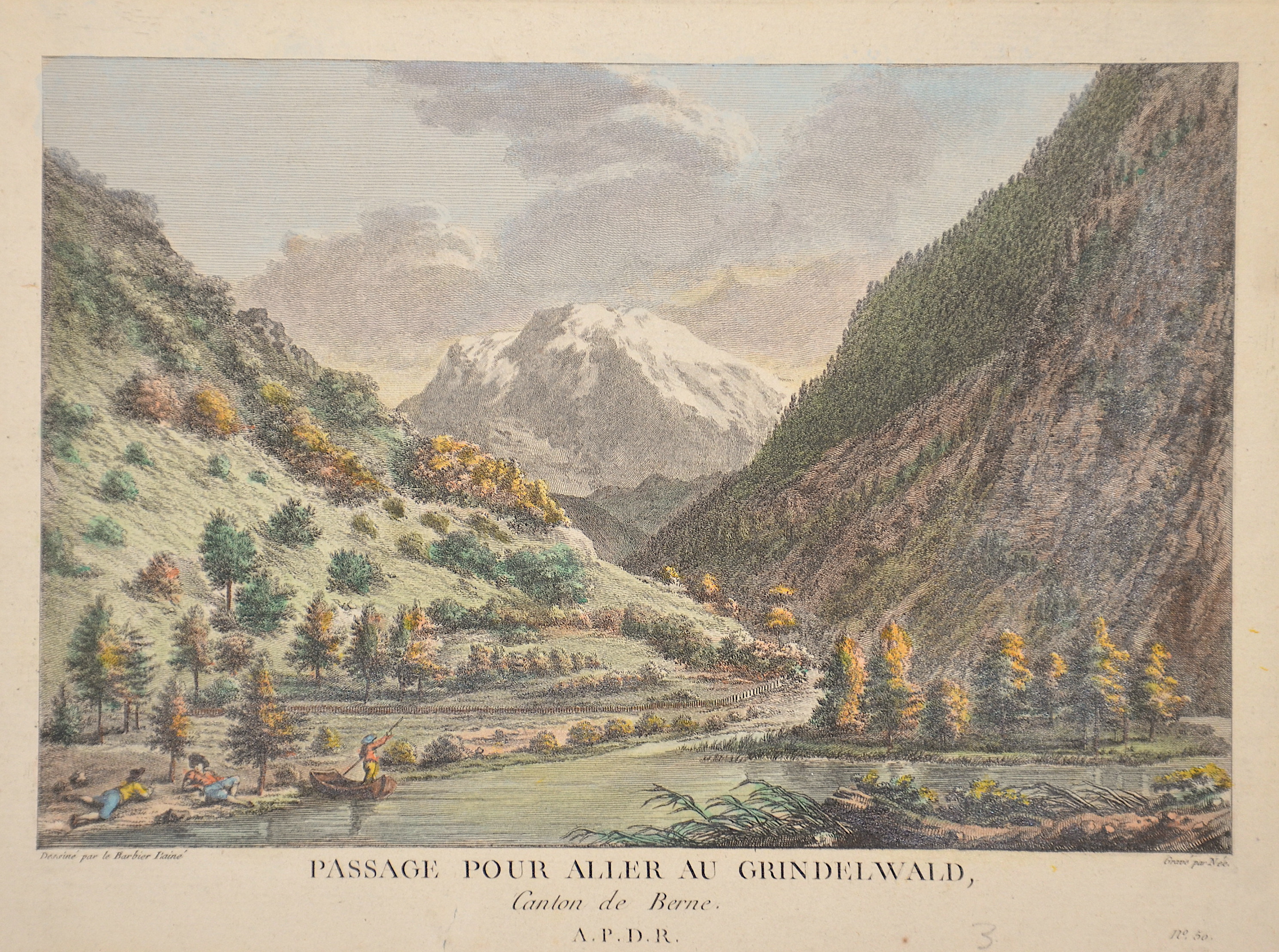 Née  Passage pour aller au Grindelwald, Canton de Berne.