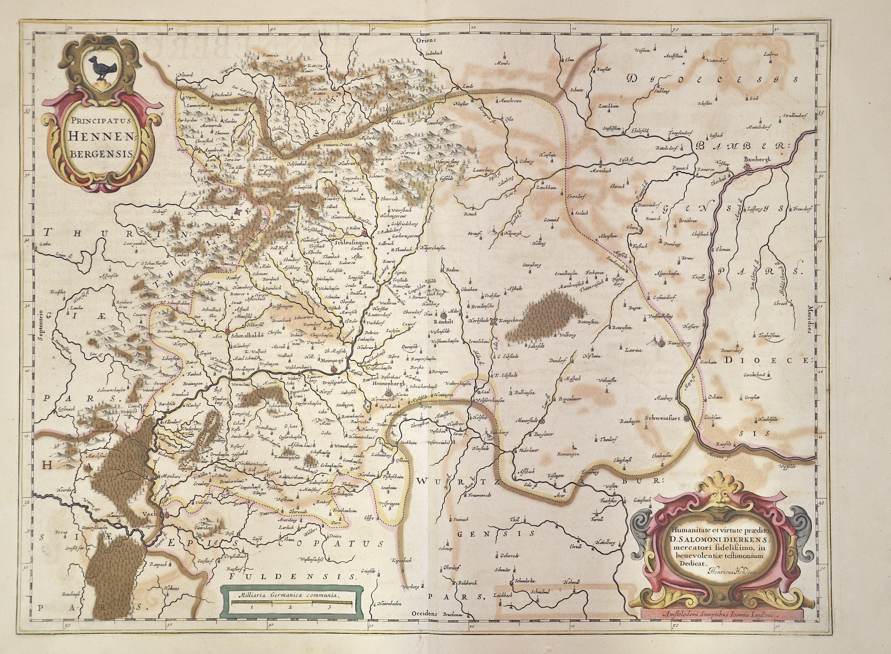 Janssonius/Mercator-Hondius, H. Johann Principatus Hennenberg