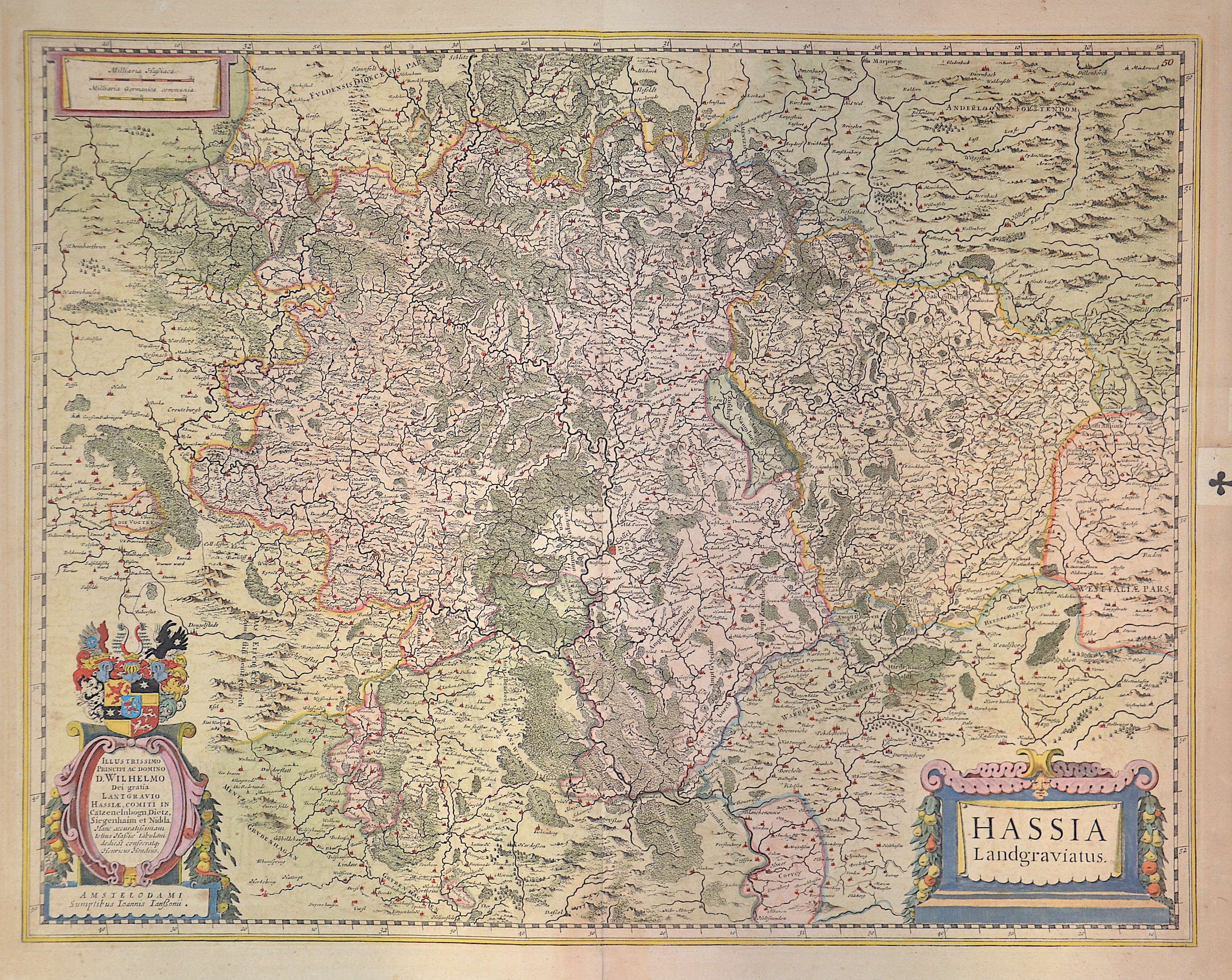 Janssonius/Mercator-Hondius, H. Johann Hassia Landgraviatus.
