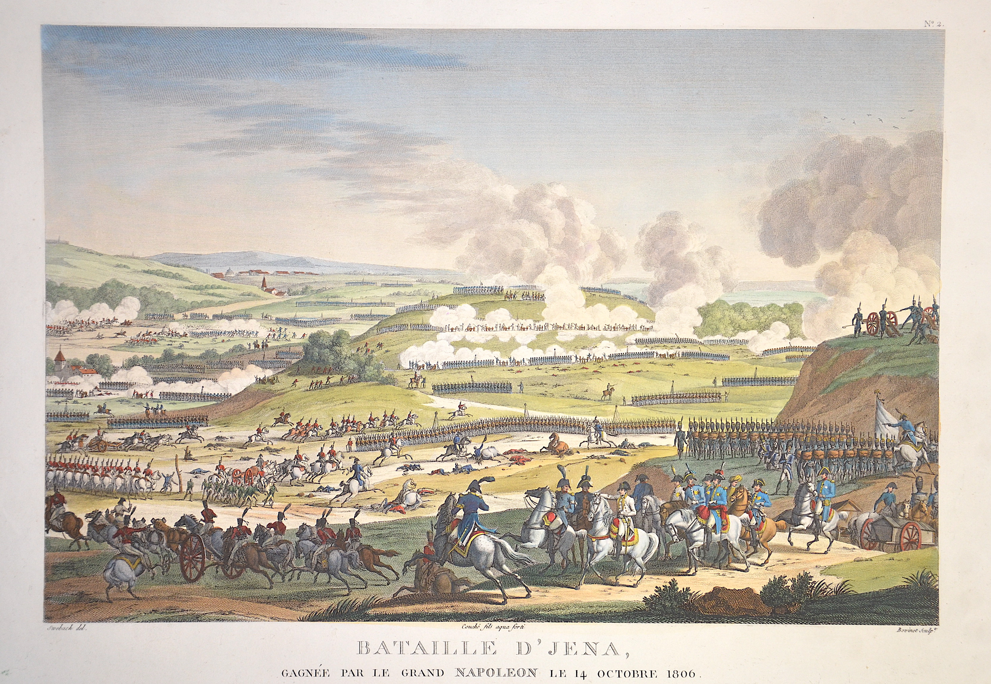 Bovinet  Bataille de Jena gagnée par le grand Napoleon le 14. Octobre 1806
