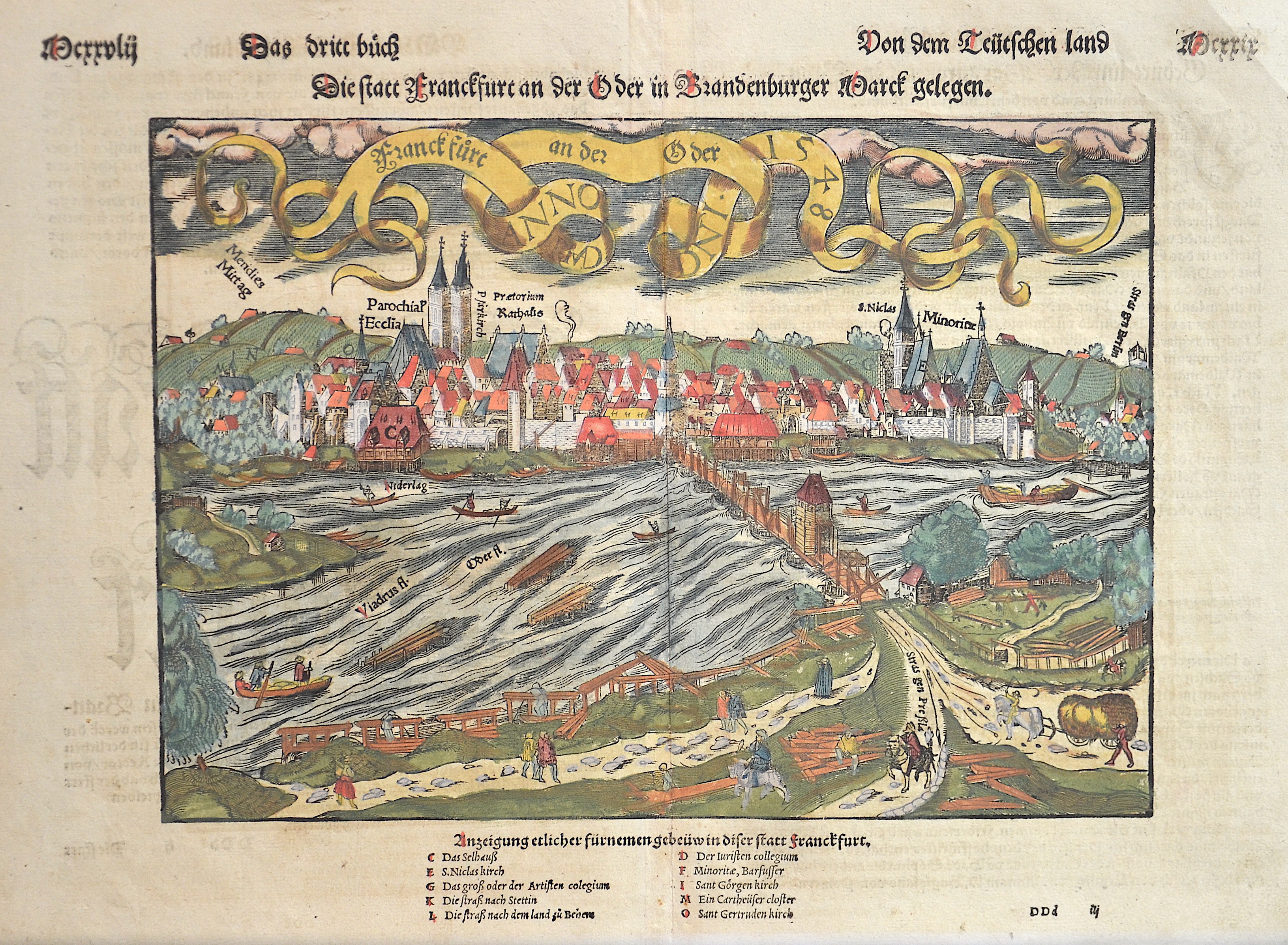 Münster  Franckfurt an der Oder anno 1548