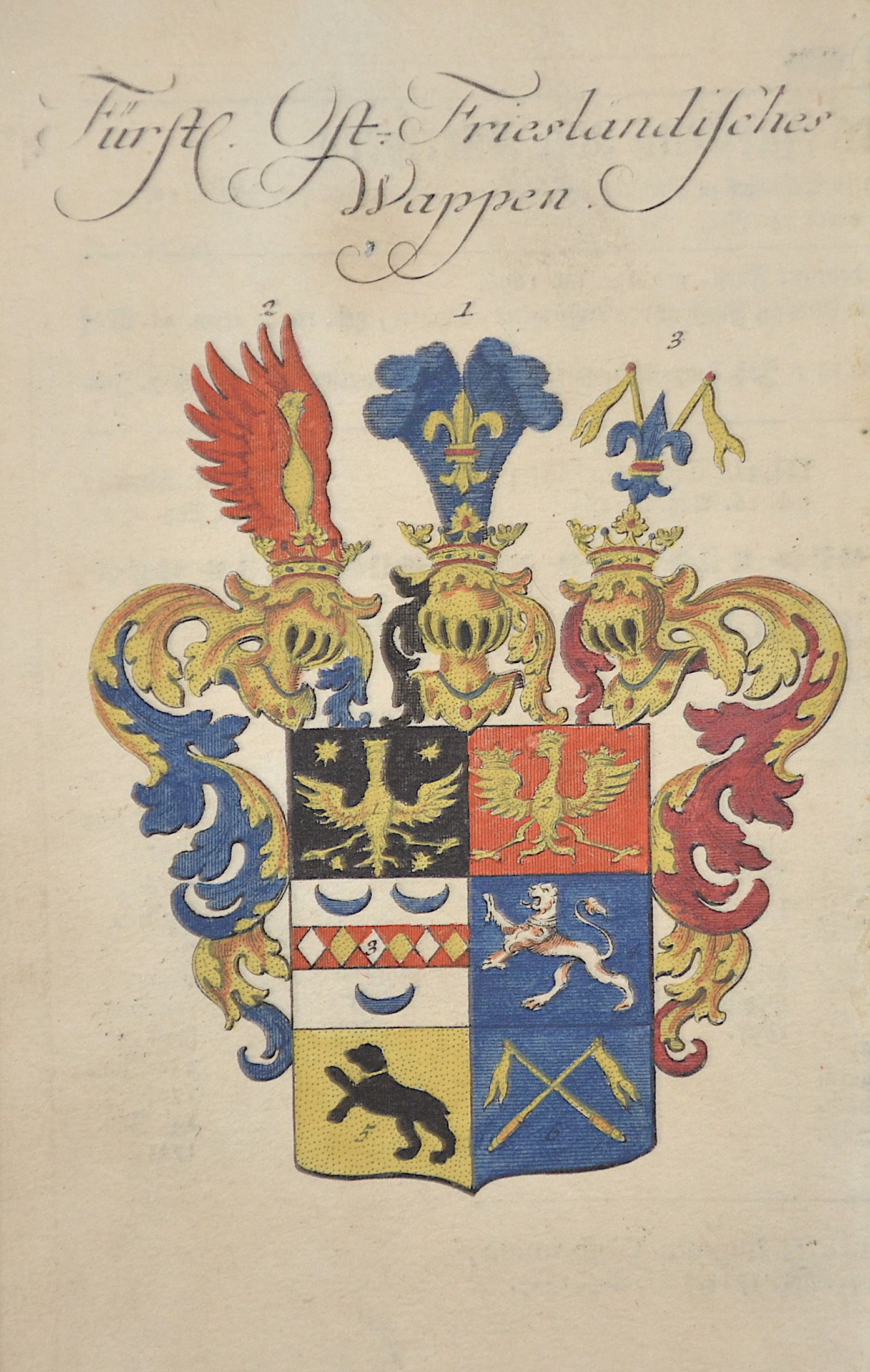 Anonymus  Fürstl. Ost.- Friesländisches Wappen