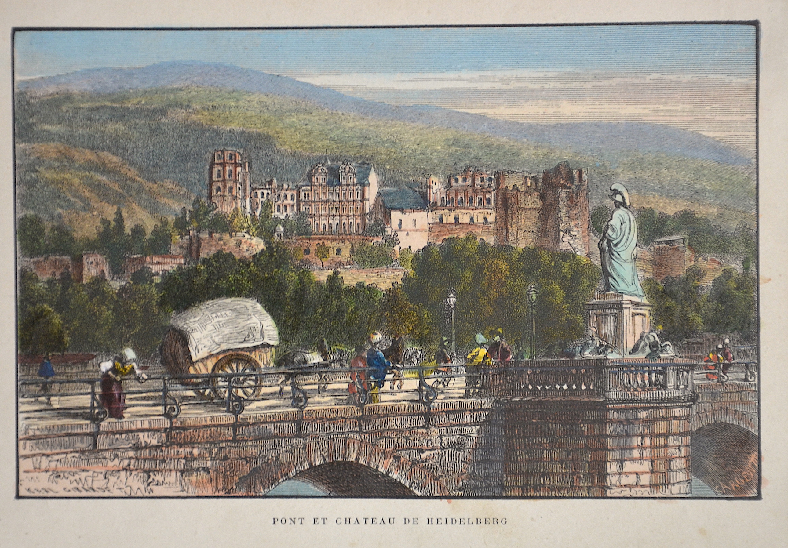 Anonymus  Pont et chateau de Heidelberg