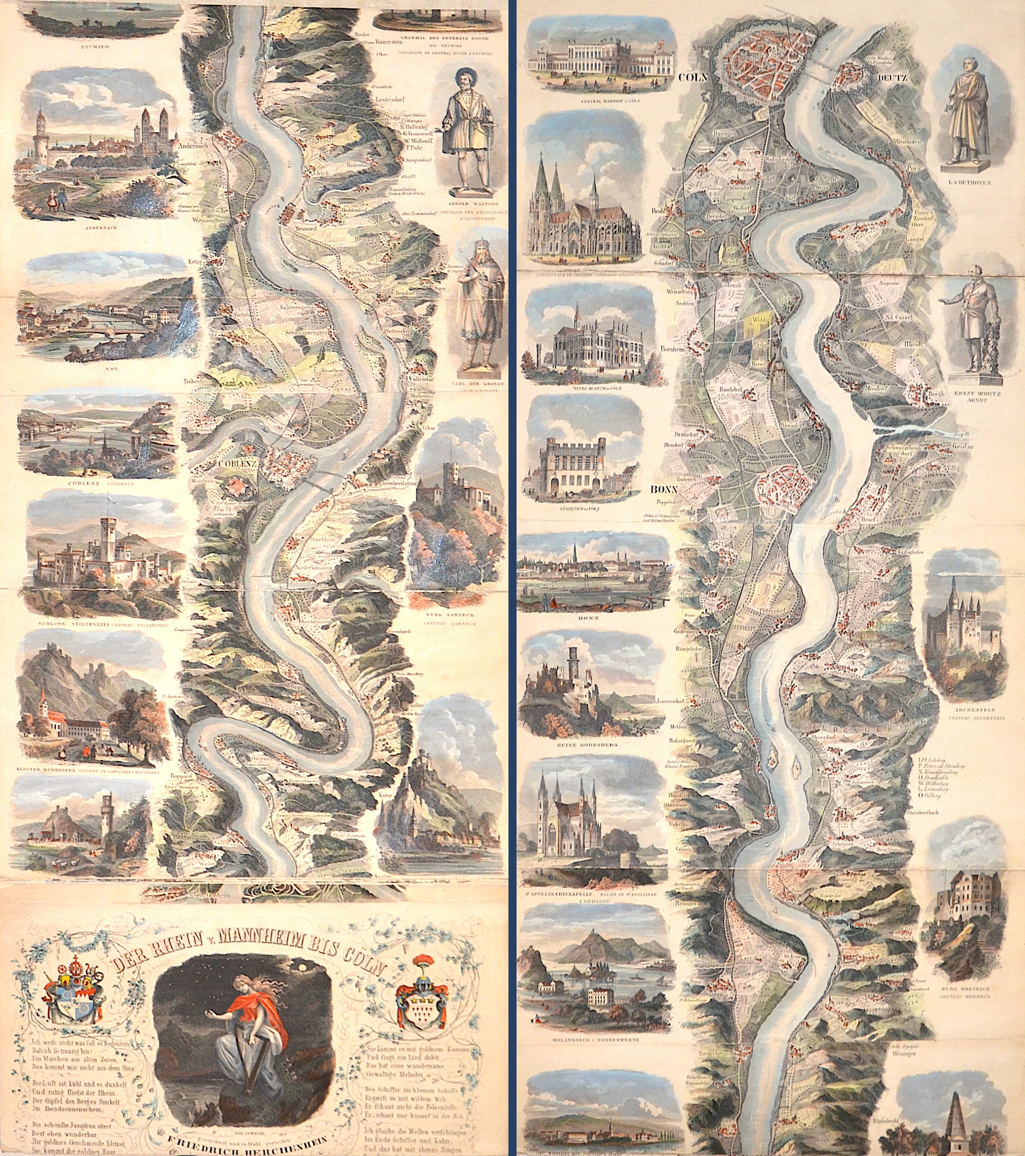 Herchenhein Friedrich Der Rhein v. Mannheim bis Cöln.