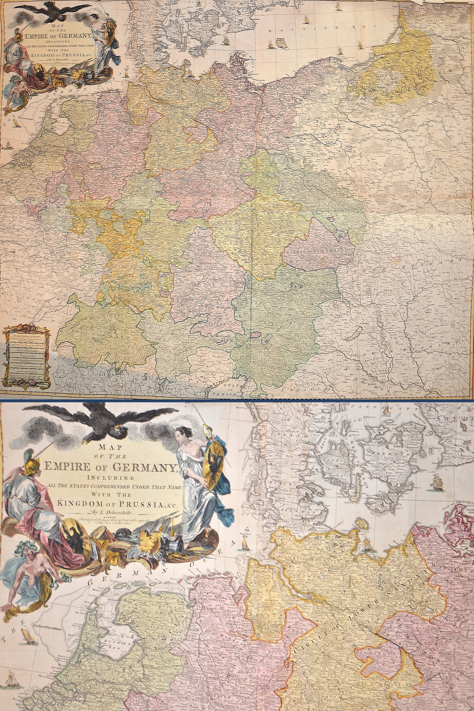 Delarochete Louis Map of the Empire of Germany, including all the States comprehended under that Name with the Kingdom of Prussia, & c.