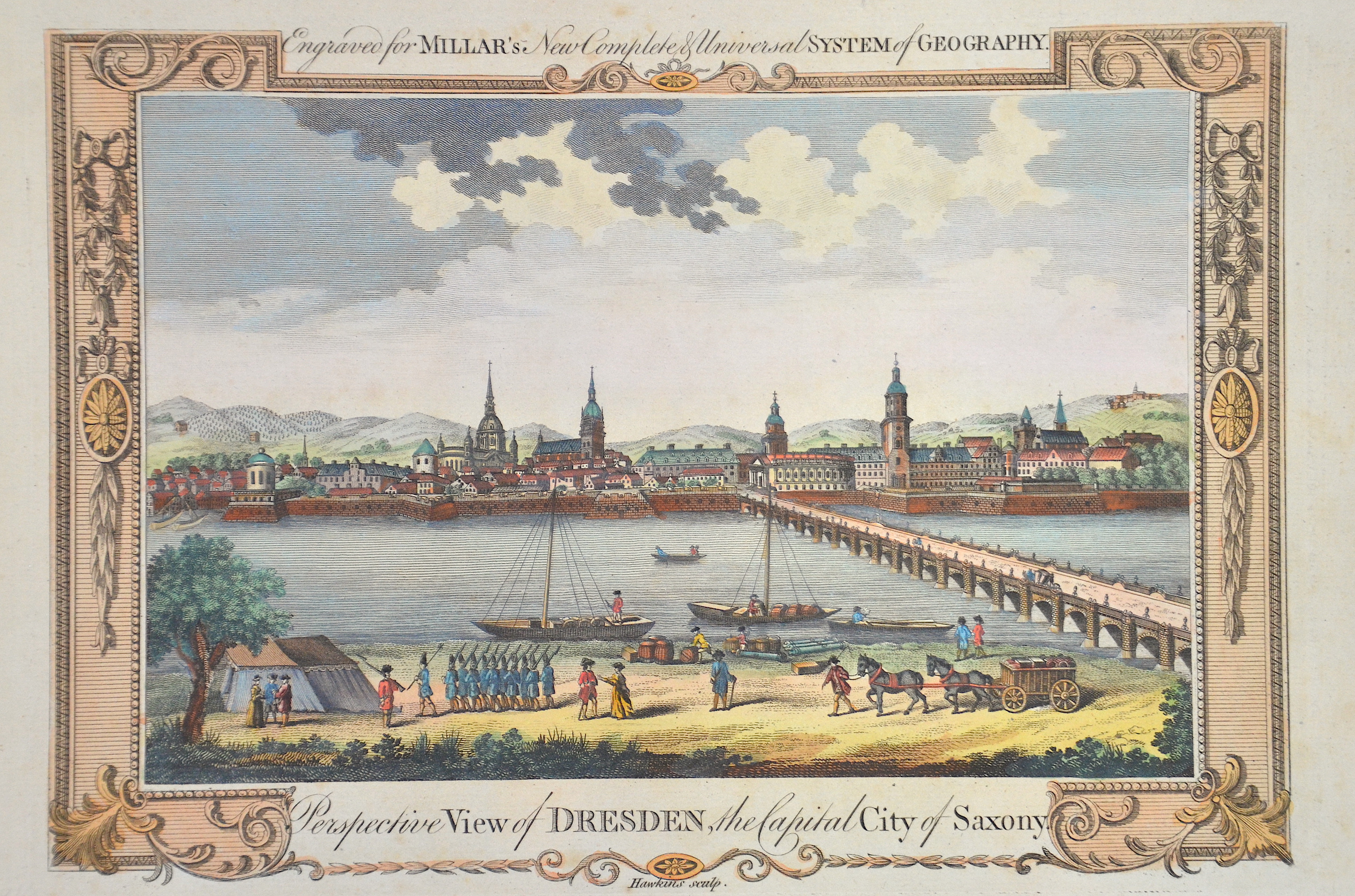 Hawkins  Perspective View of Dresden, the Capital City of Saxony.