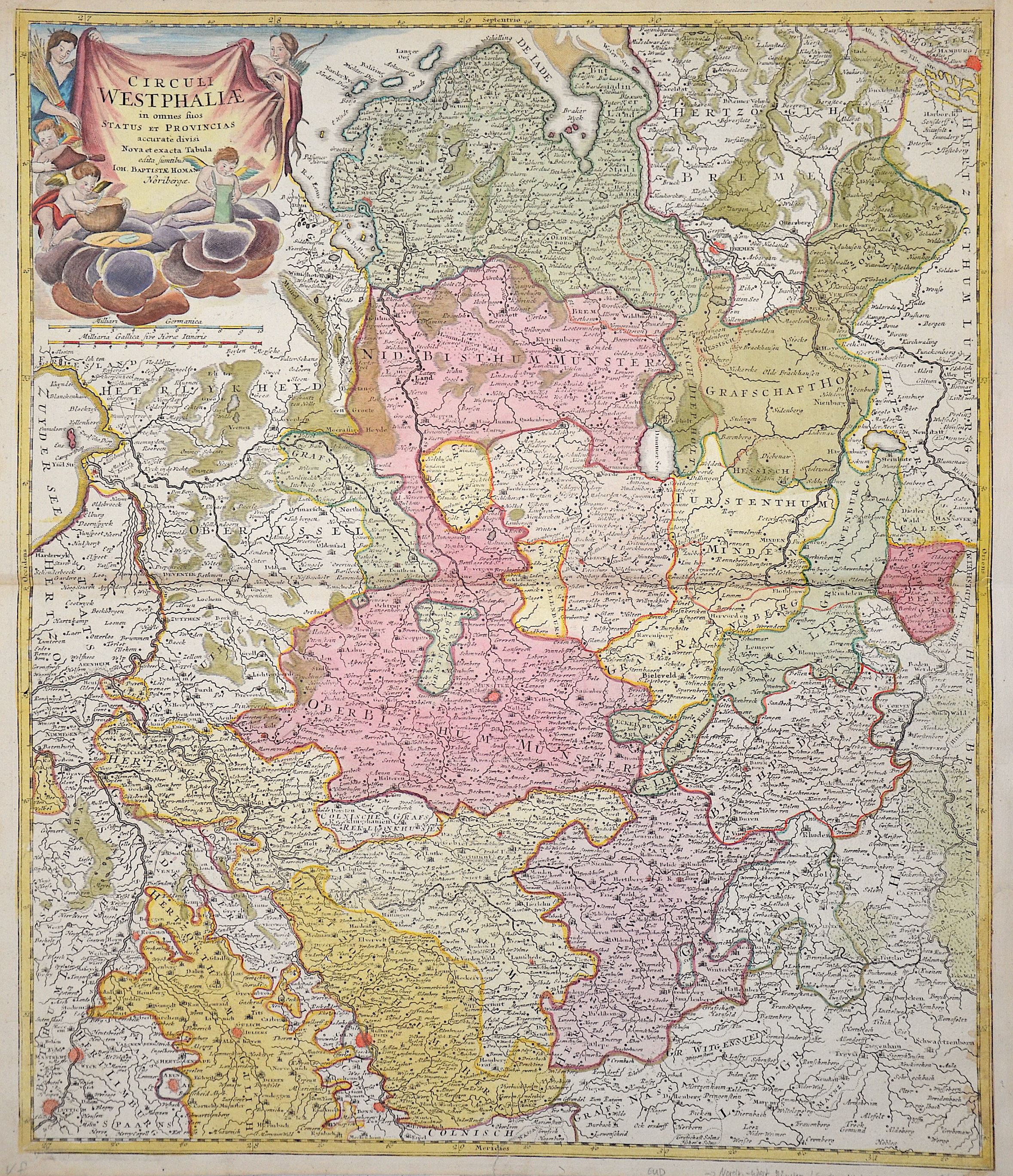 Homann Johann Babtiste Circuli Westphaliae in omnes suos Status et Provincias..