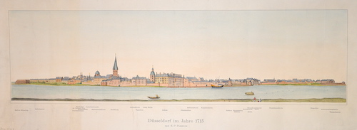 Düsseldorf im Jahre 1715 nach E. P. Ploennies