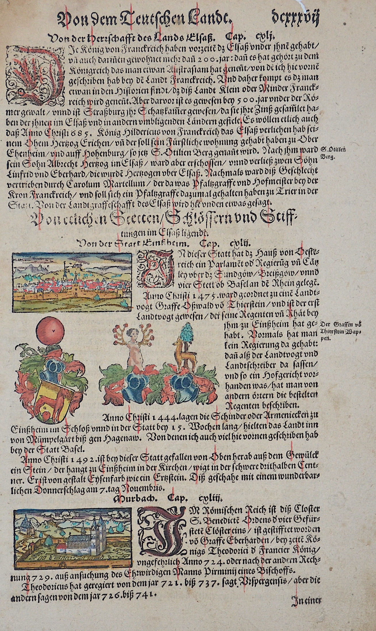 Münster  Von der Statt Eintzheim. / Murbach