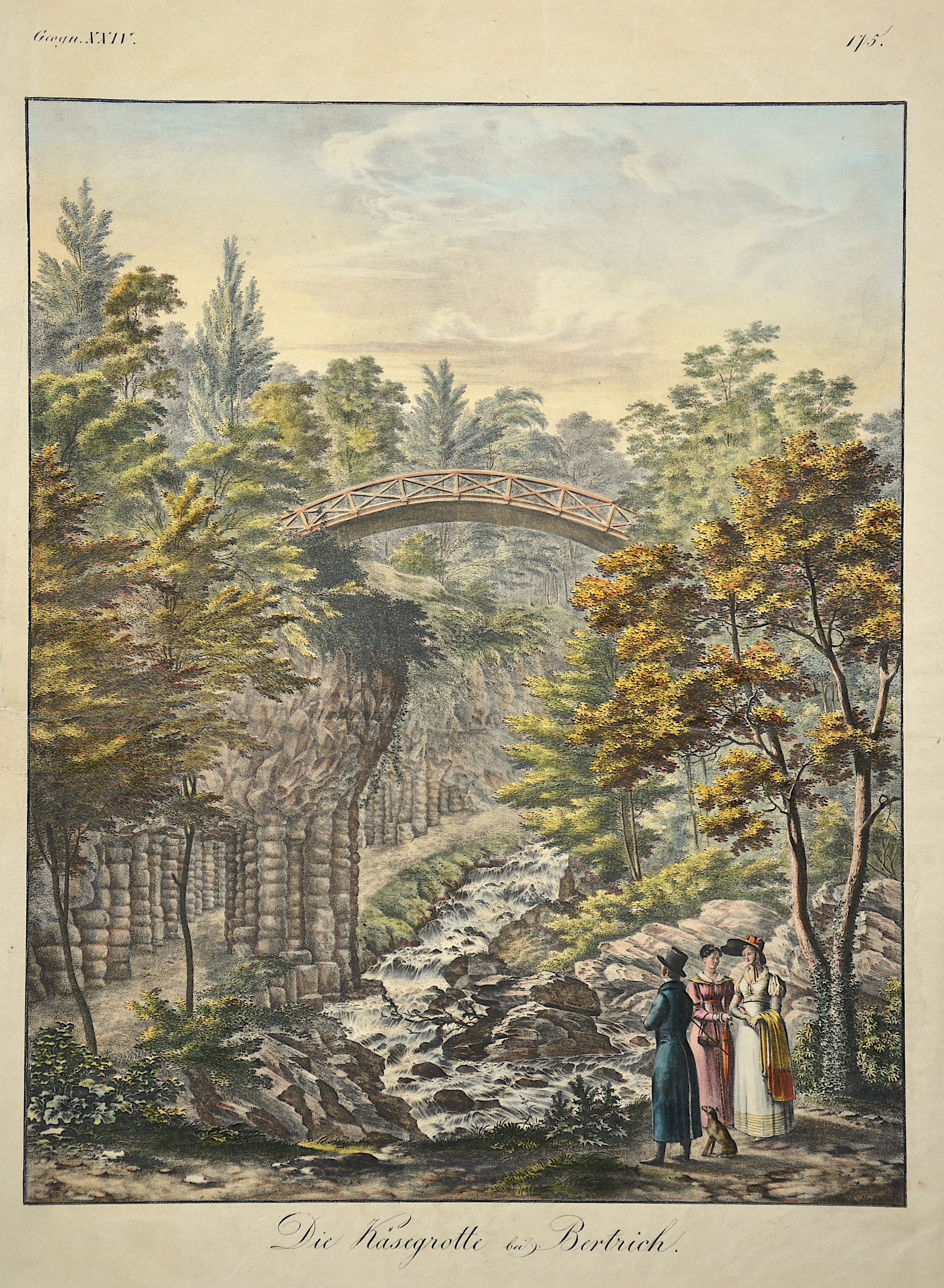 Anonymus Die Käsegrotte bei Bertrich.