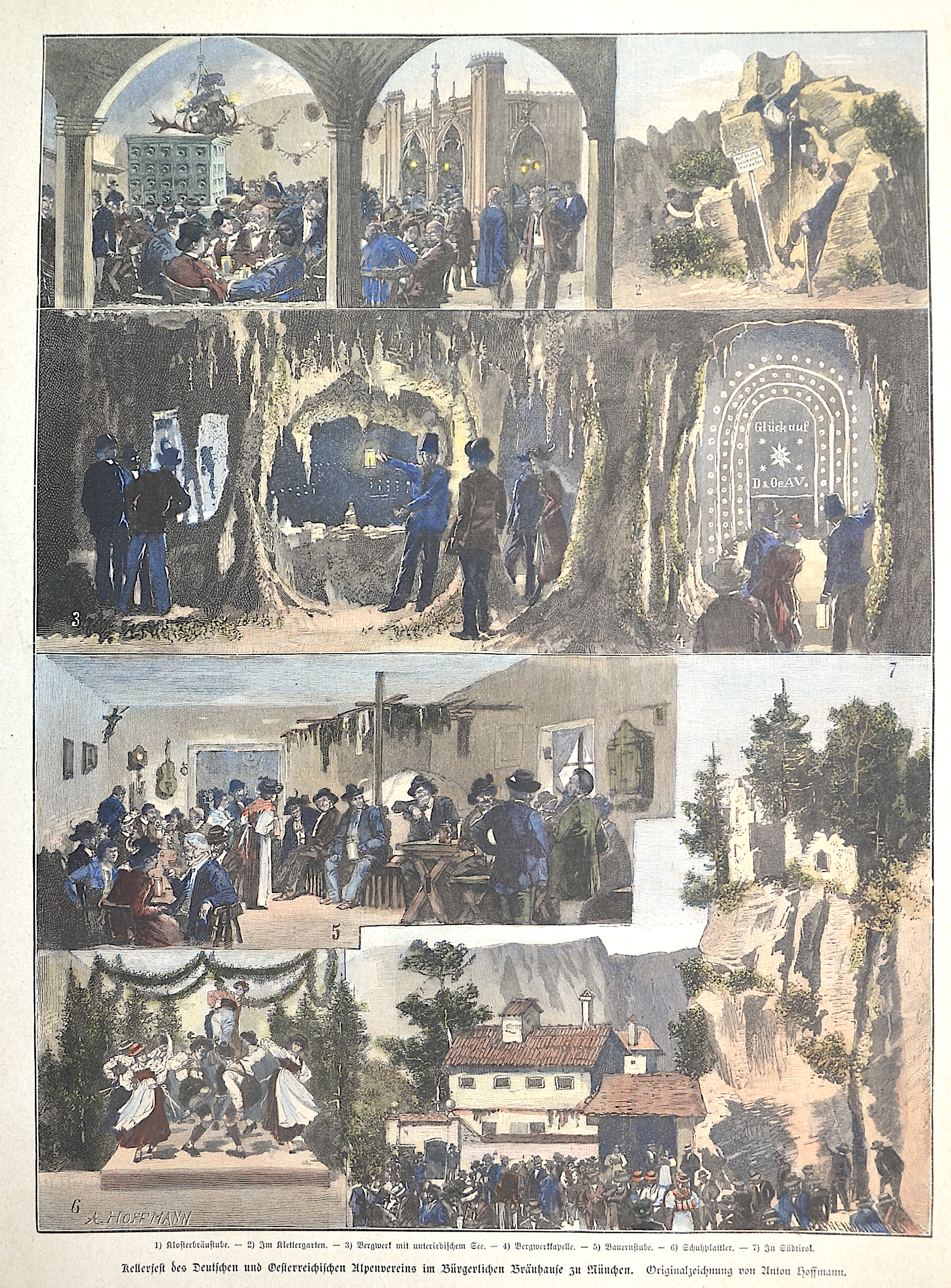 Brend’amour Richard Kellerheft des Deutschen und Oesterreichischen Alpenvereins im Bürgerlichen Bräuhause zu München.