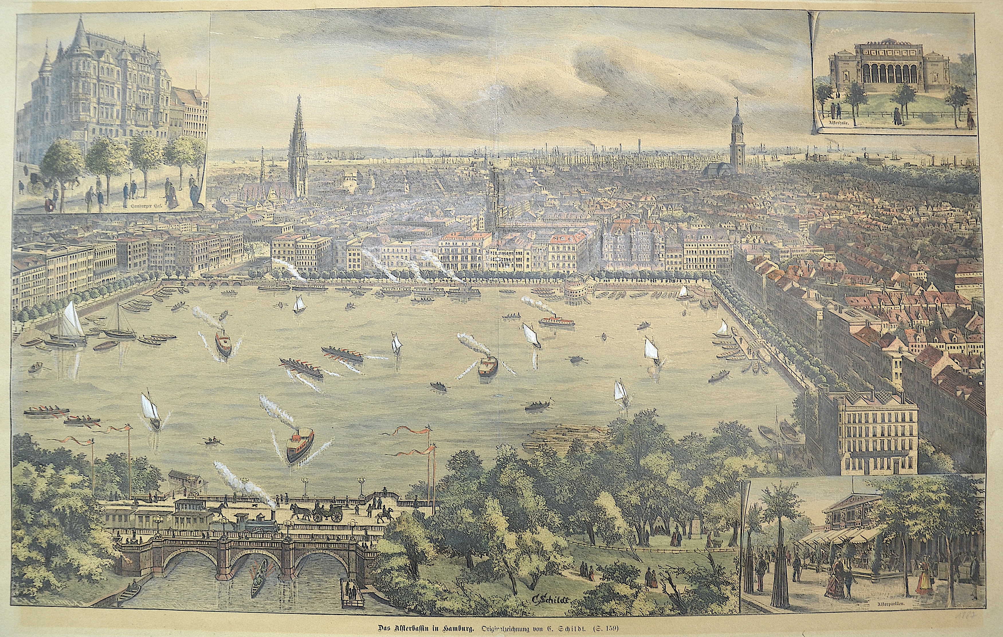 Hofmann E. Das Alsterbassin in Hamburg.