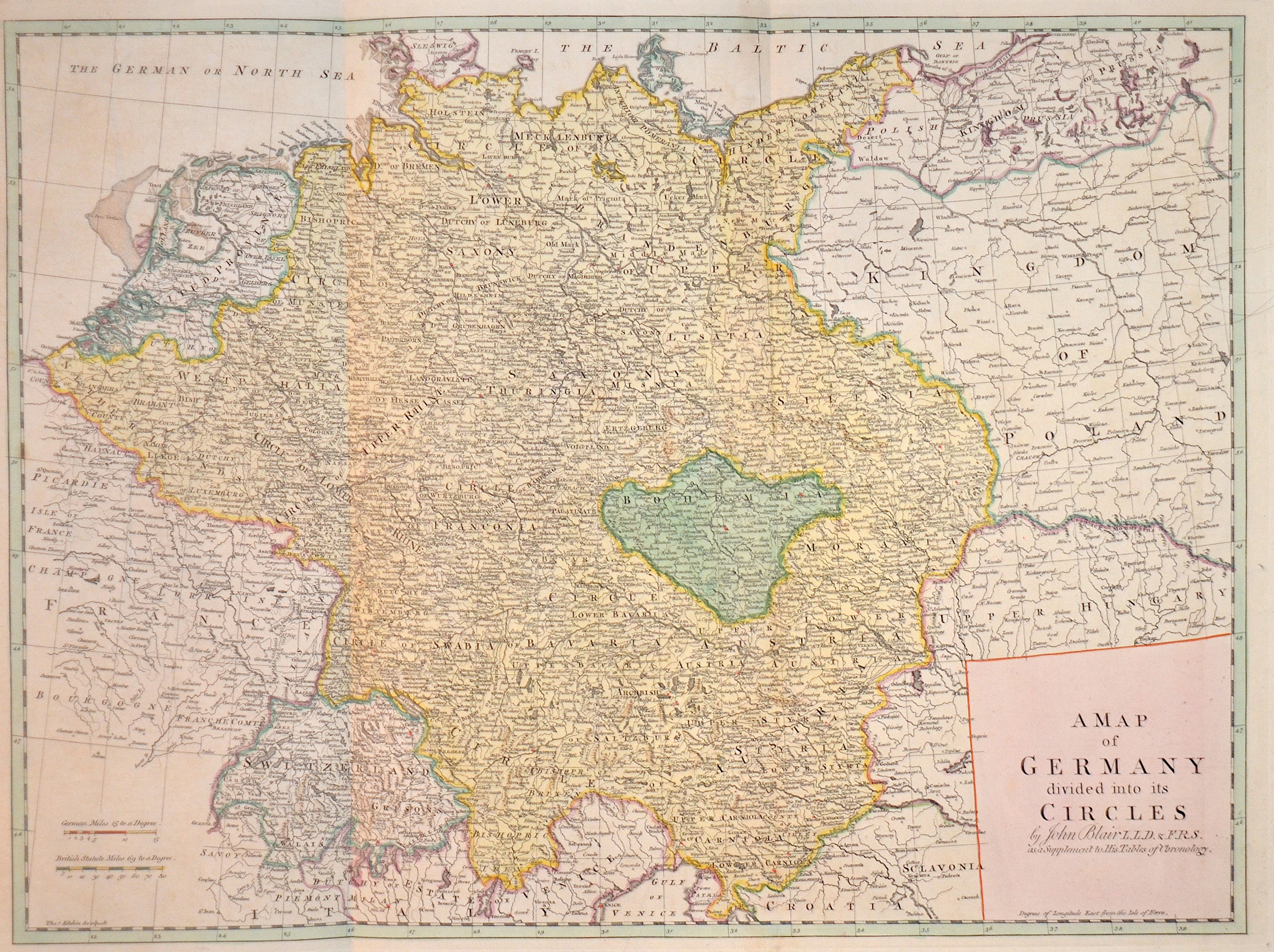 Kitchin (Kitchen)  A map of Germany devided into its cercles