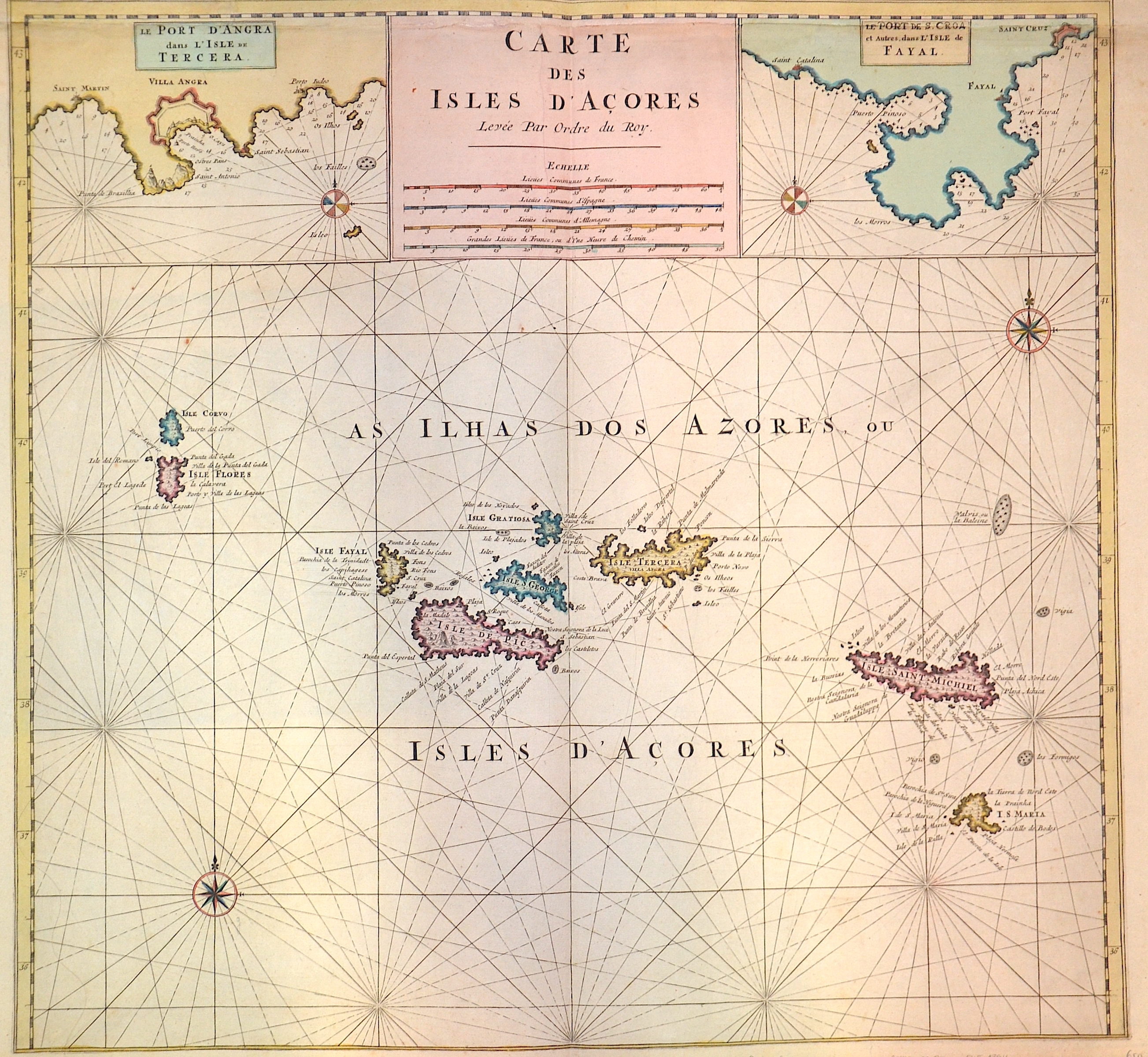 Anonymus  Carte des Isles d´Acores