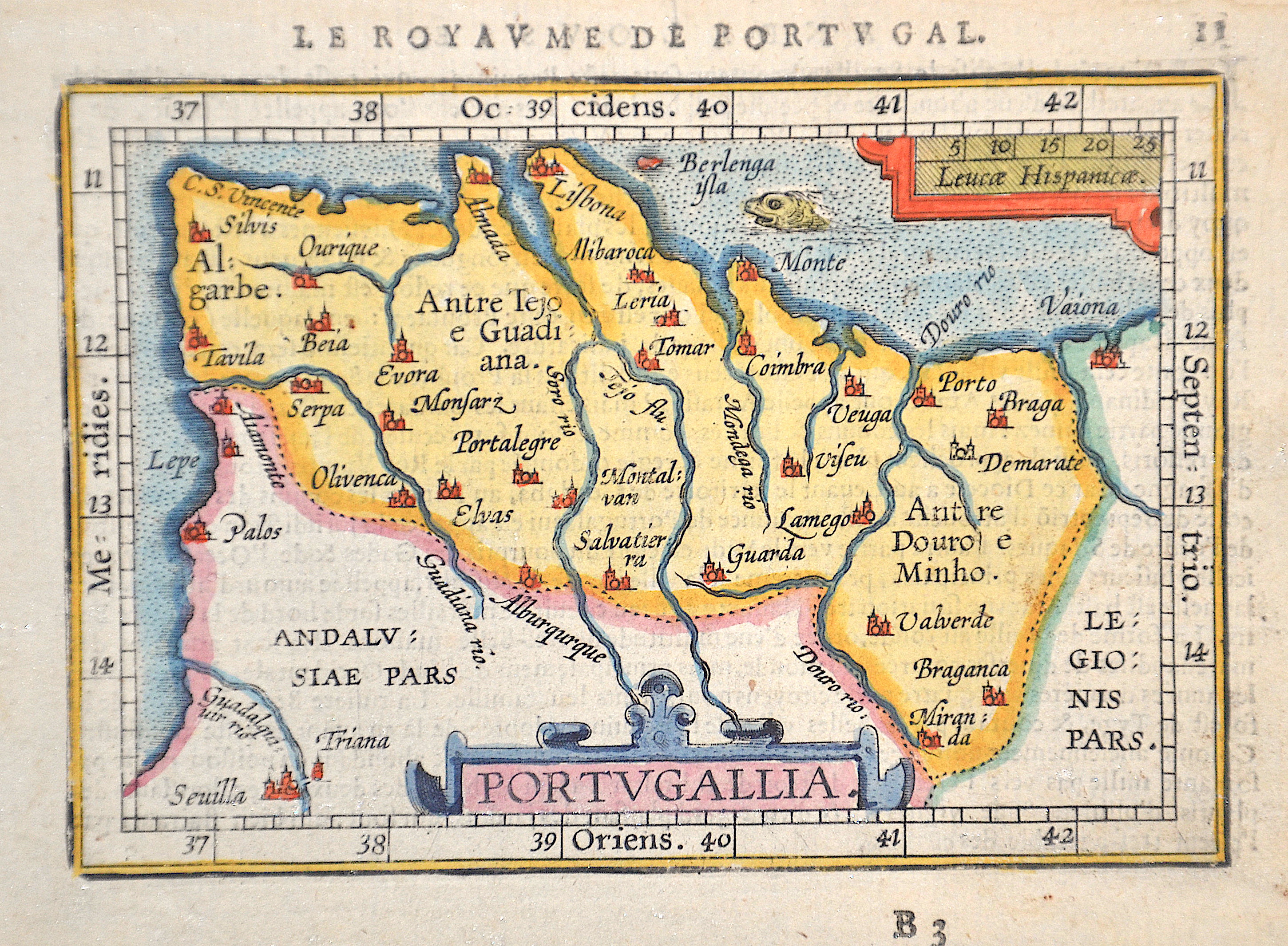Mercator  Le Royaume de Portugal. 11. / Portugallia.