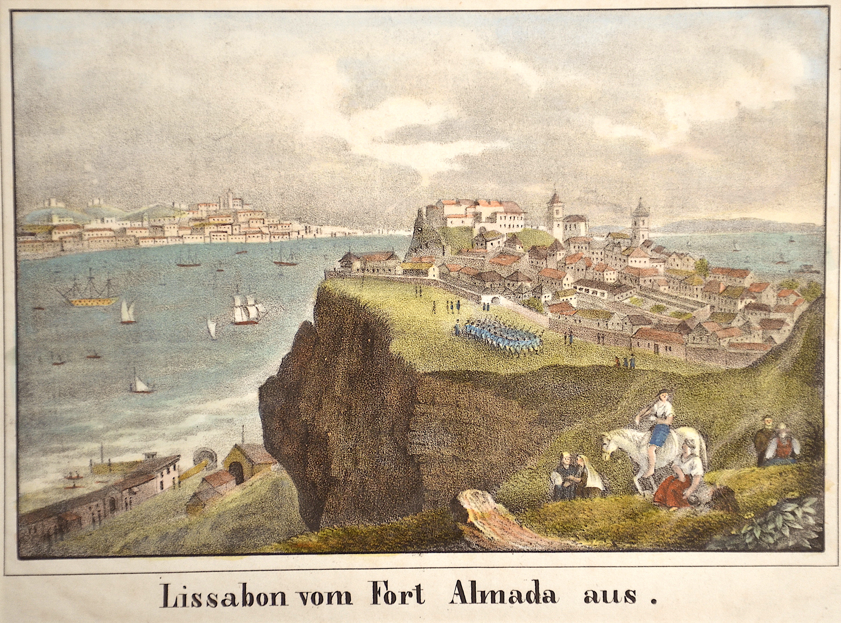 Anonymus  Lissabon vom Fort Almada aus.