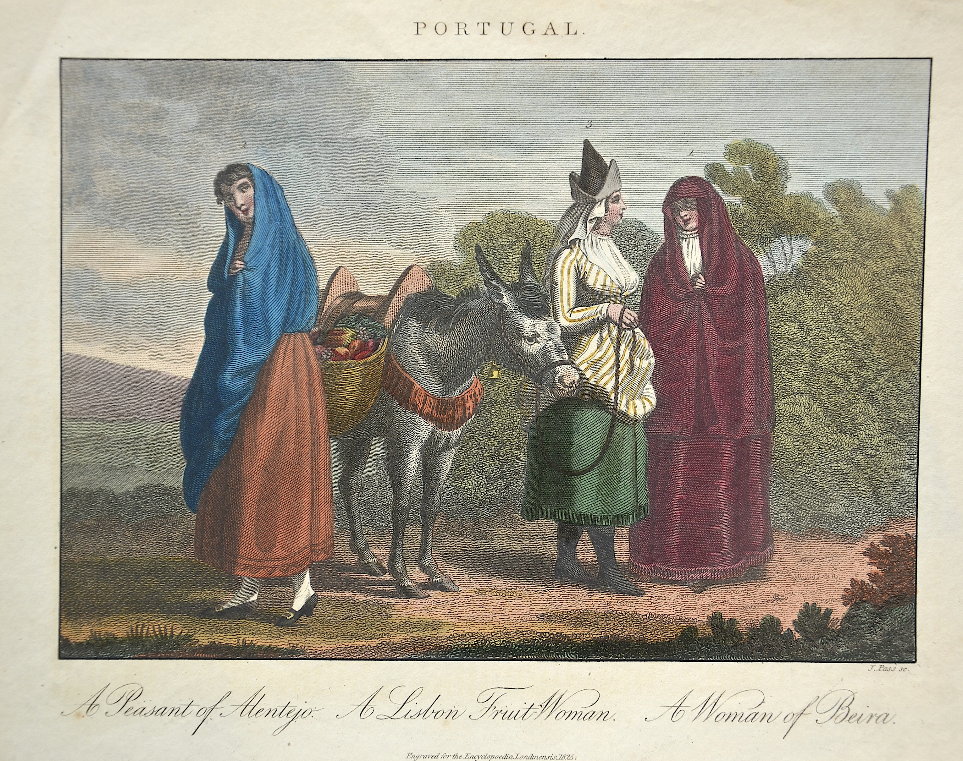 Pass J. Portugal. A Peasant of Alentejo. A Lisbon Fruit-Woman. A Woman of Beira.
