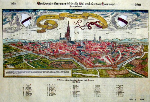 Münster Sebastian Straßburg der fürnemmen un in aller Welt weitbekanndten Statt wahre Abcontrafactur.