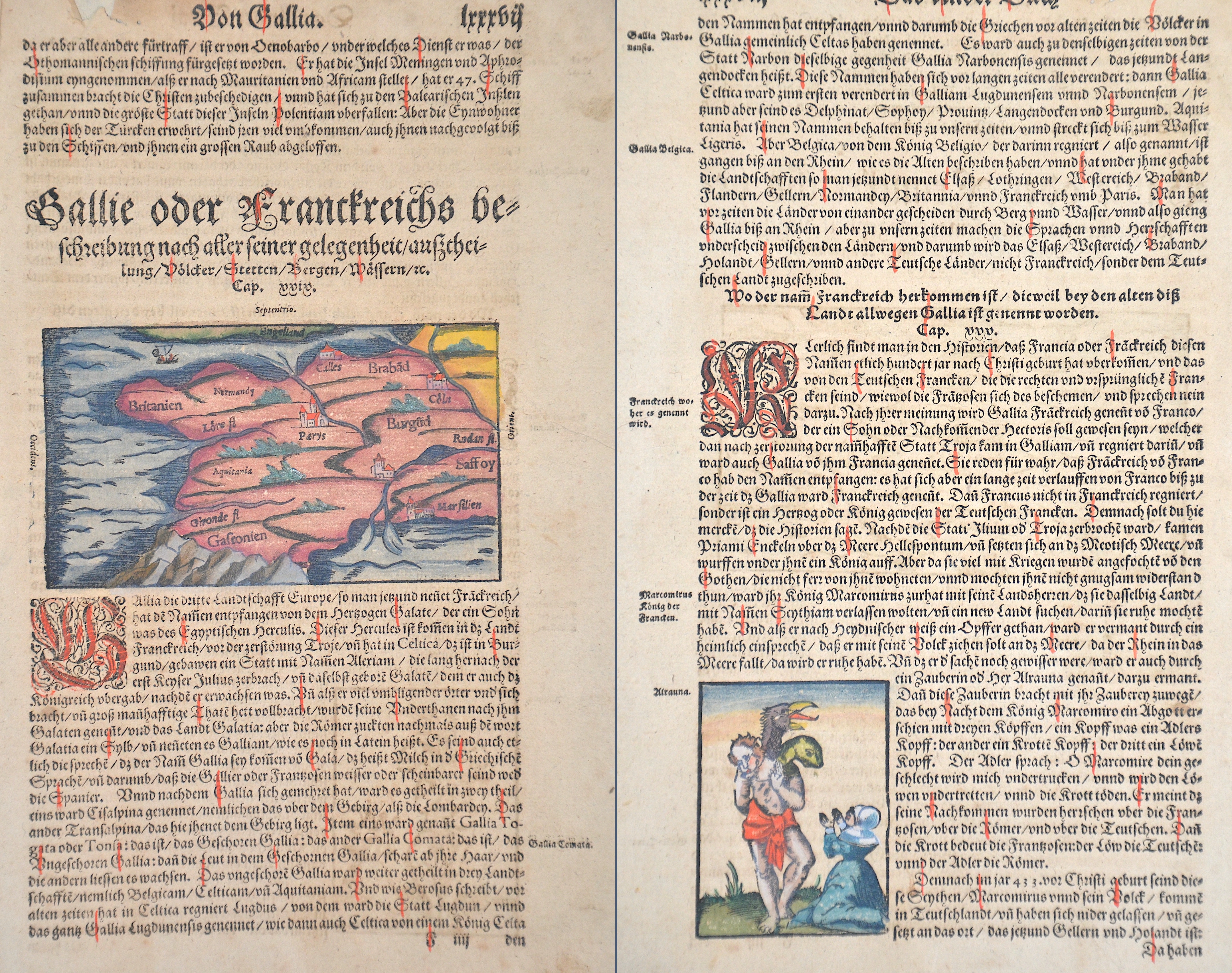 Münster Gallie oder Franckreichs Beschreibung nach aller seiner gelegenheit- aufscheilung Völcker/ Stetten/ Bergen/ Wässern ect