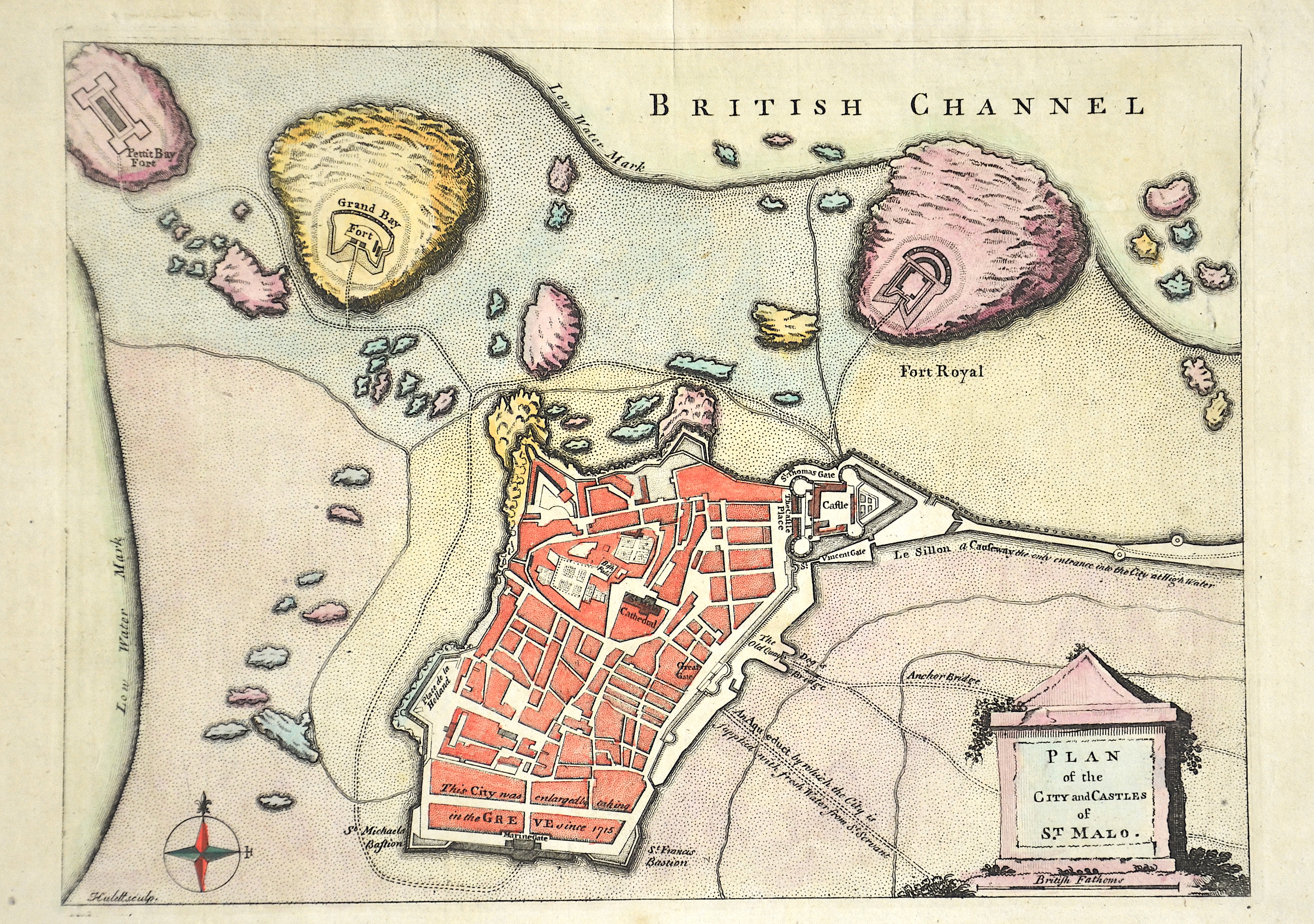 Rollos G. Plan of the City and Castles of St. Malo.