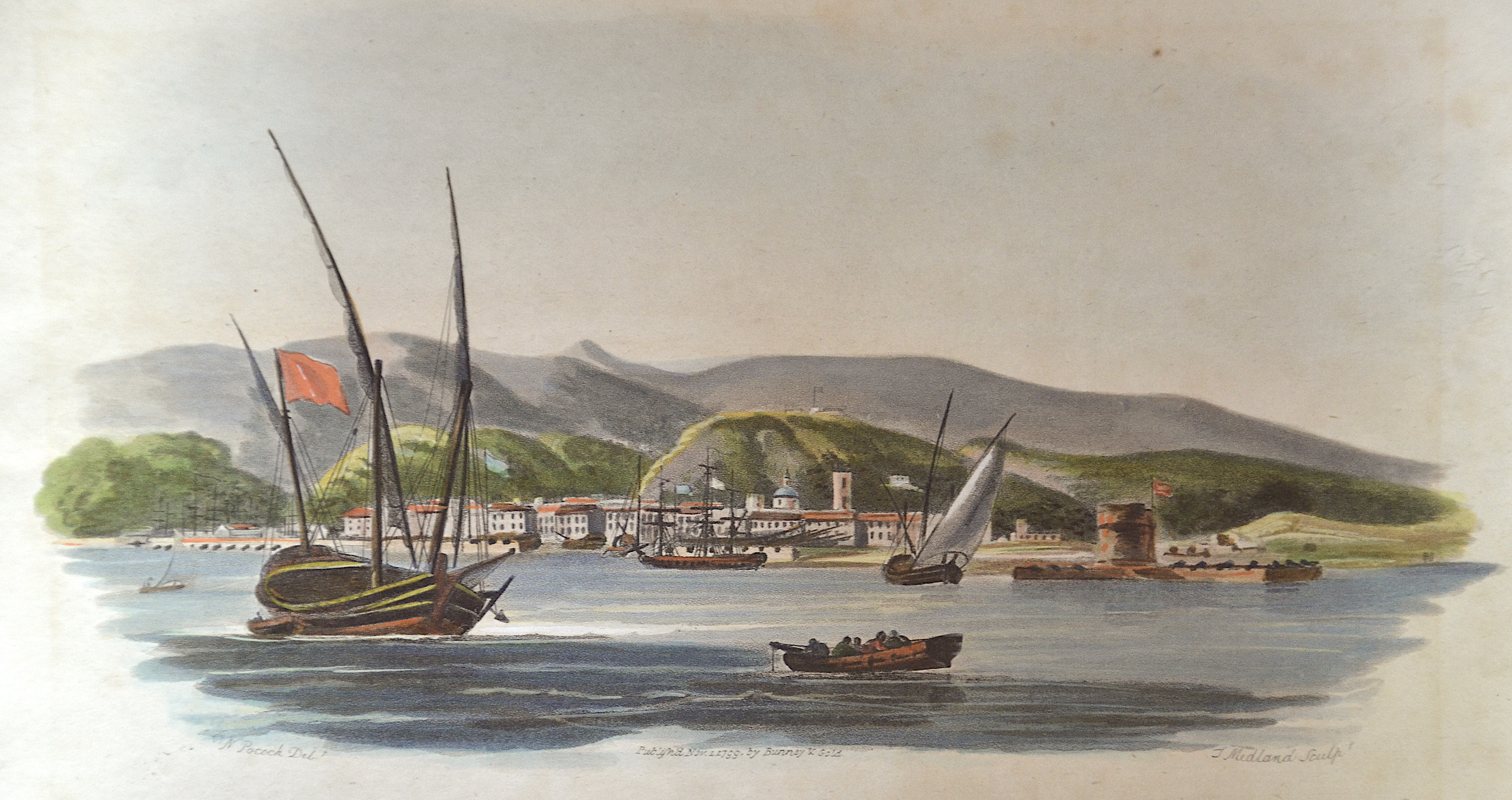 Medland T. View of Toulon.