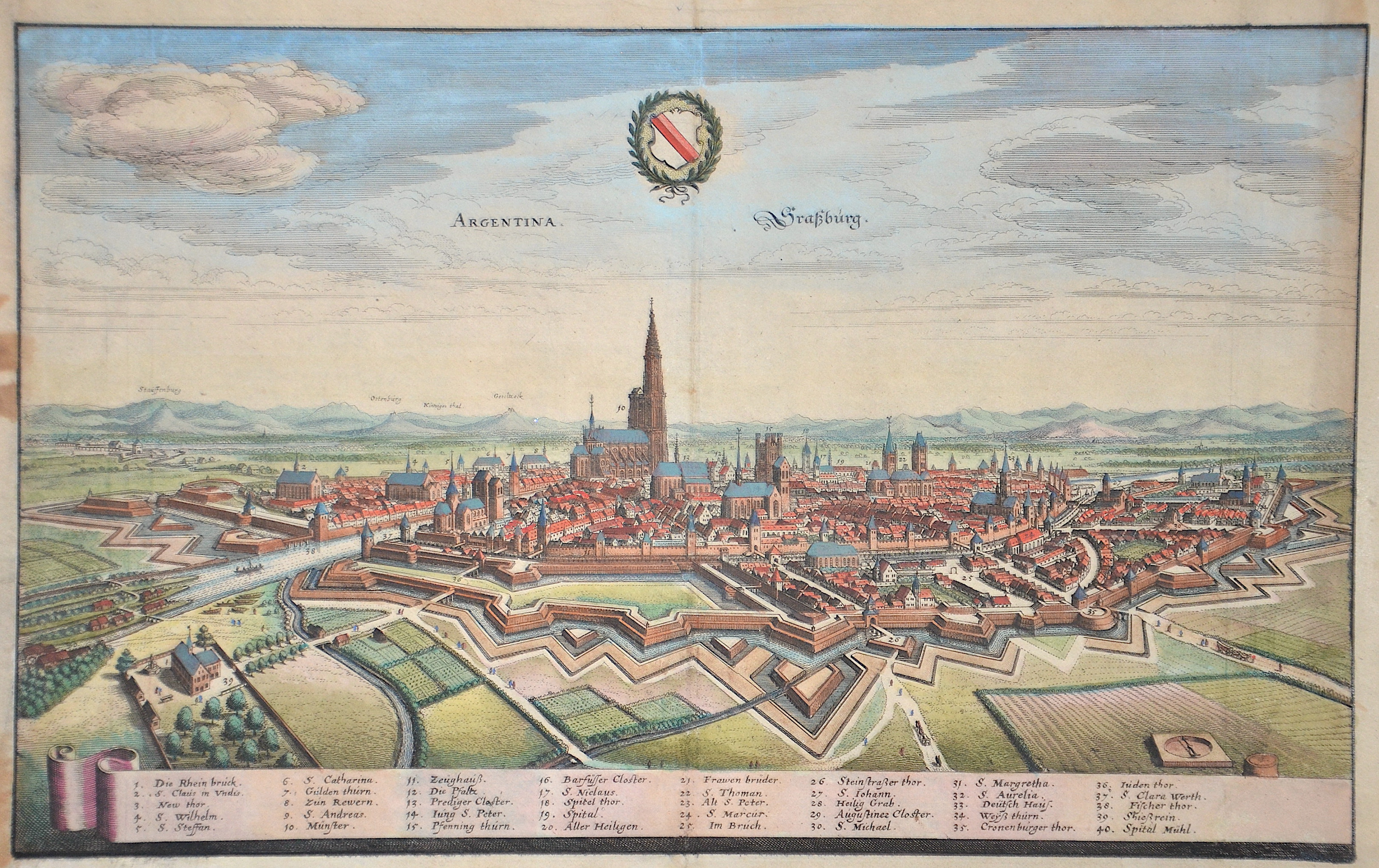 Merian Matthäus Argentina. Straßburg.