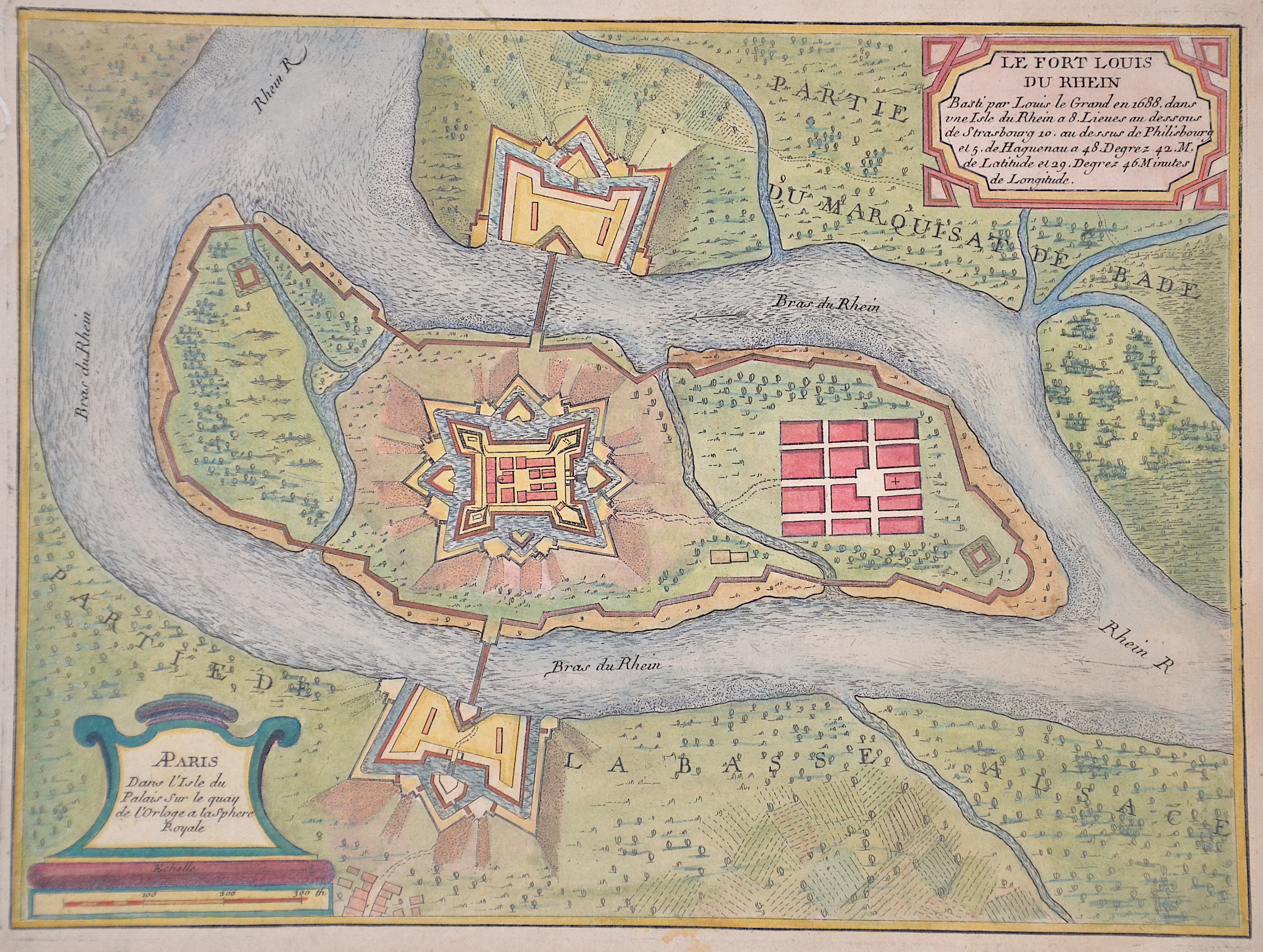 Fer, de Nicolas - Le Fort Louis du Rhein. Basti par Louis le Grand en ...