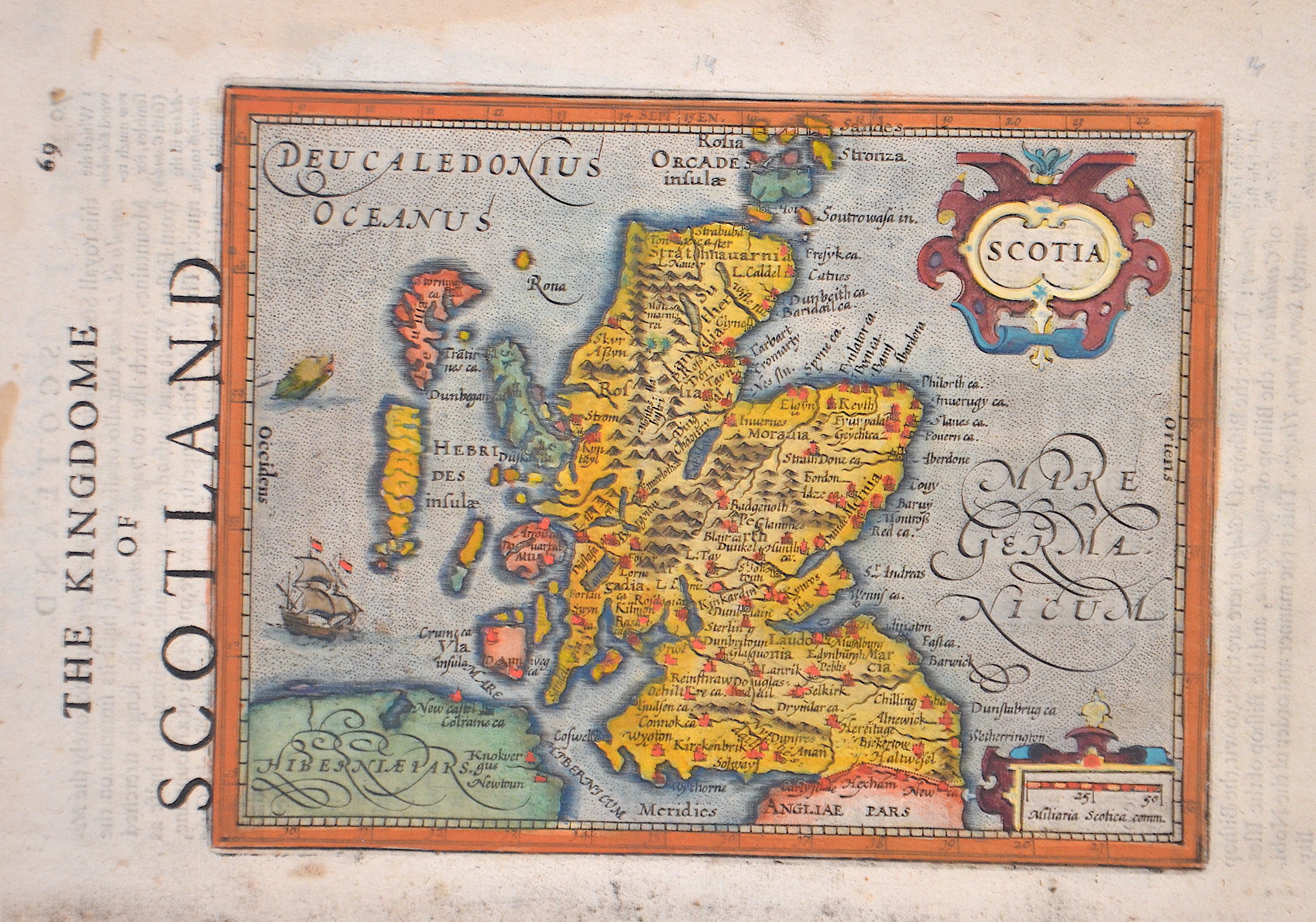 Sparke Michael The Kingdome of Scotland. Scotia