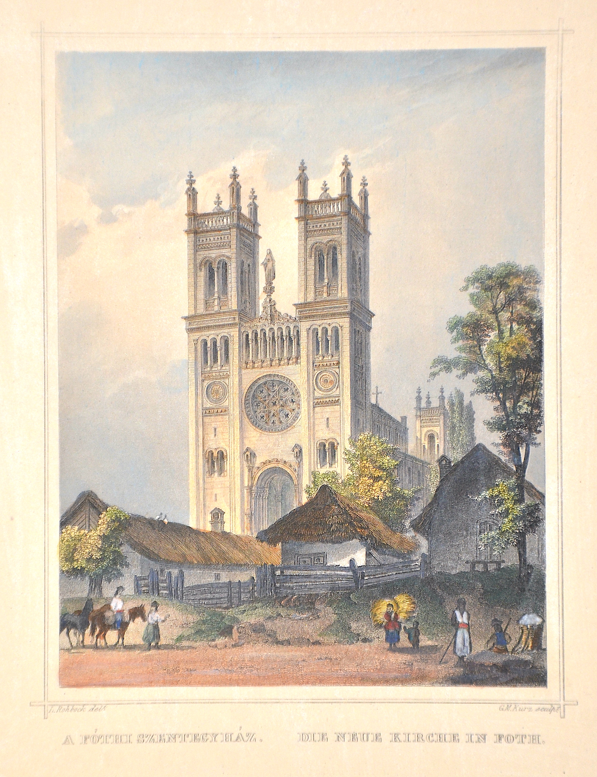 Kurz Georg Michael A Fothi Szentegyhaz. / Die Neue Kirche in Foth.